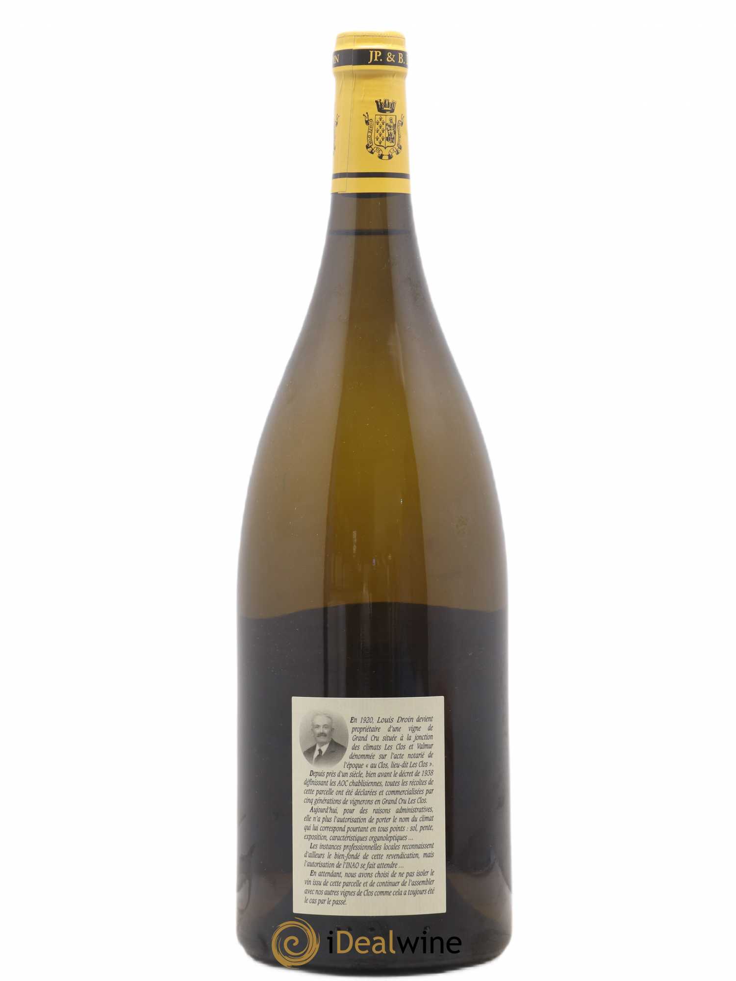 Chablis Grand Cru Hommage à Louis Jean-Paul & Benoît Droin (Domaine)    2020 - Lot de 1 magnum - 1
