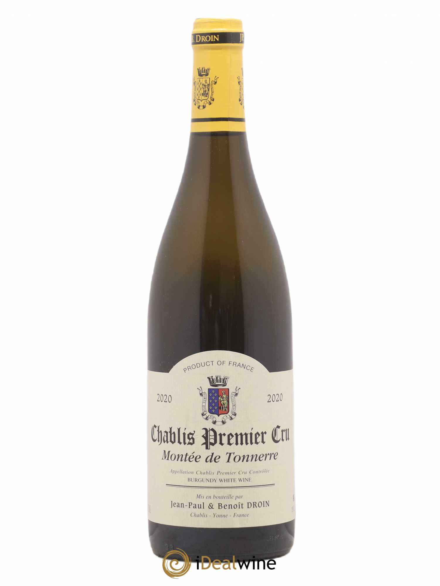 Chablis 1er Cru Montée de Tonnerre Jean-Paul & Benoît Droin (Domaine) 2020 - Lot de 1 bouteille - 0
