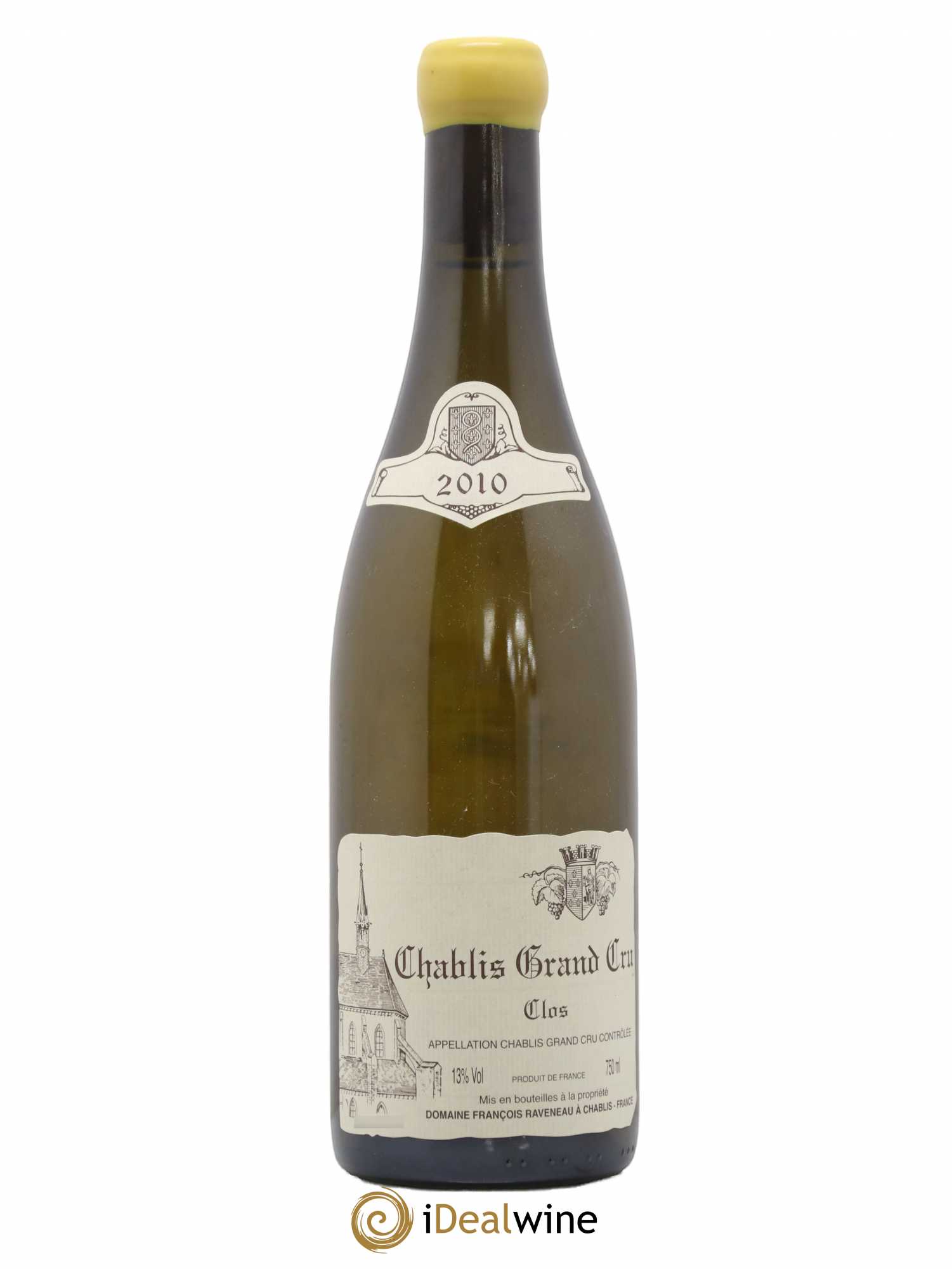 Chablis Grand Cru Clos Raveneau (Domaine) 2010 - Lot de 1 bouteille - 0