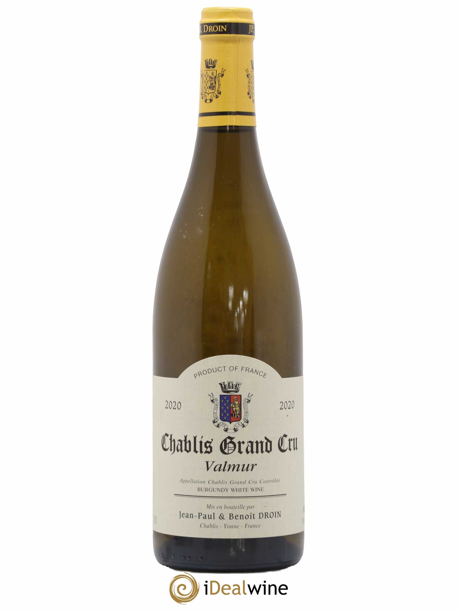 Chablis Grand Cru Valmur Jean-Paul & Benoît Droin (Domaine) 2020 - Lot de 1 bouteille - 0
