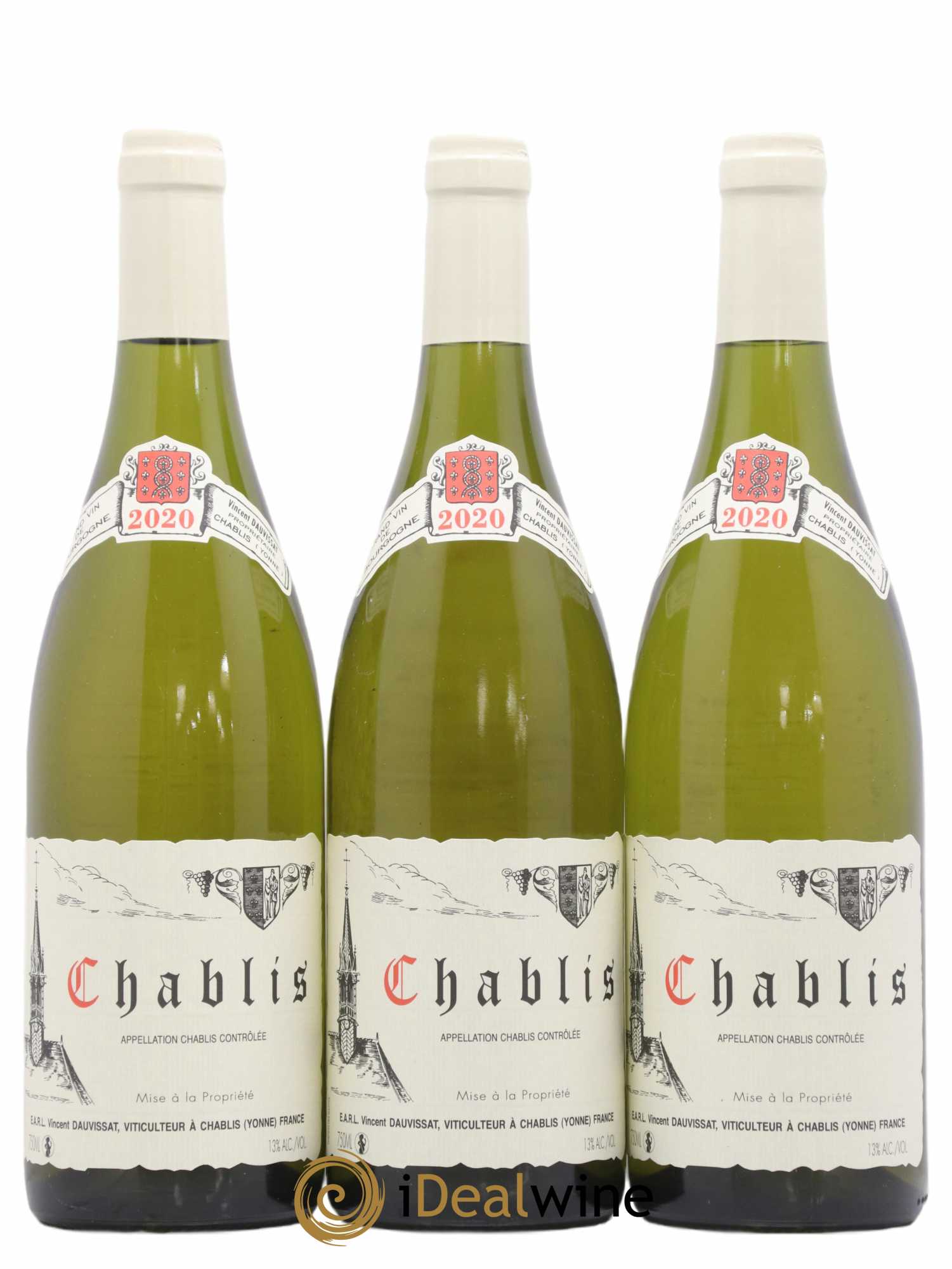 Chablis Vincent Dauvissat (Domaine) 2020 - Lot de 3 bouteilles - 0