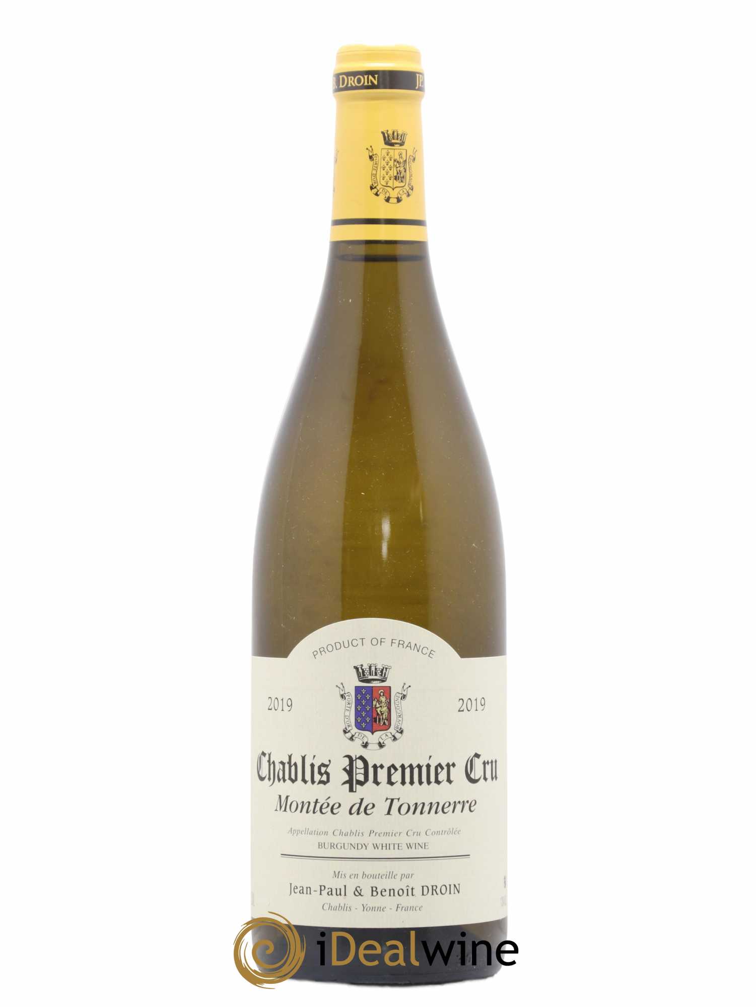 Chablis 1er Cru Montée de Tonnerre Jean-Paul & Benoît Droin (Domaine) 2019 - Lot de 1 bouteille - 0