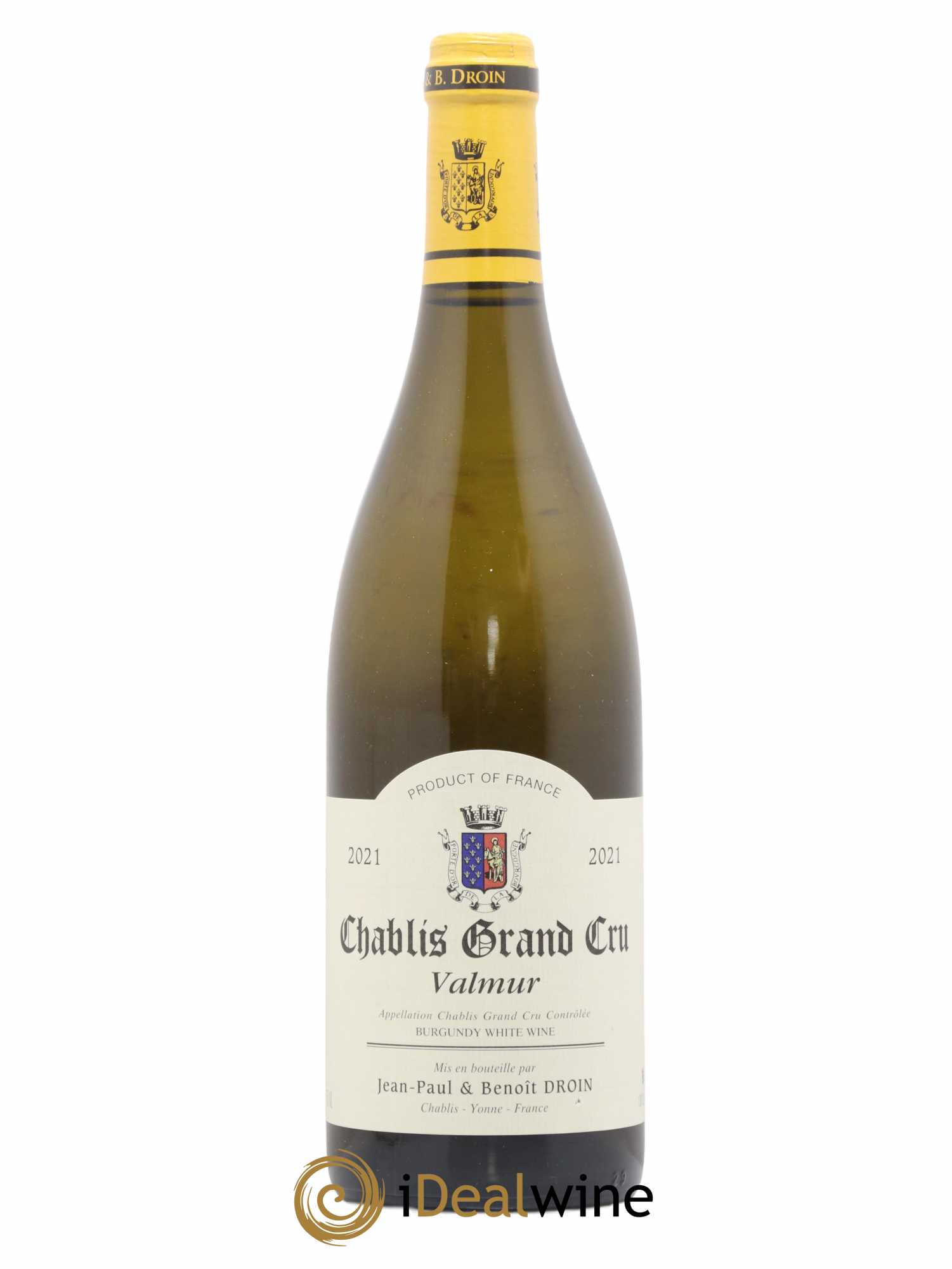Chablis Grand Cru Valmur Jean-Paul & Benoît Droin (Domaine) 2021 - Lot de 1 bouteille - 0