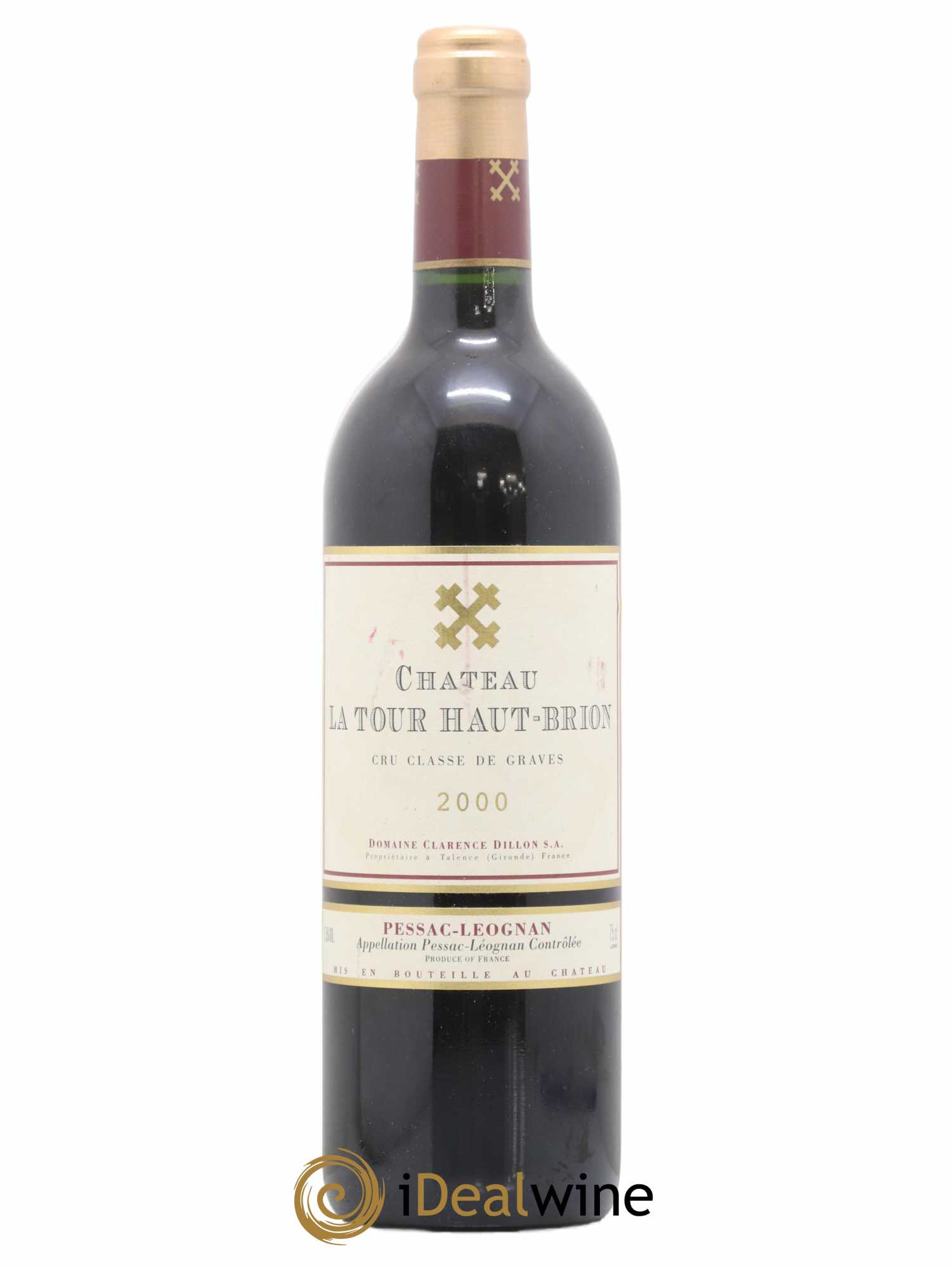 Château la Tour Haut-Brion Cru Classé de Graves 2000 - Lot de 1 bouteille - 0