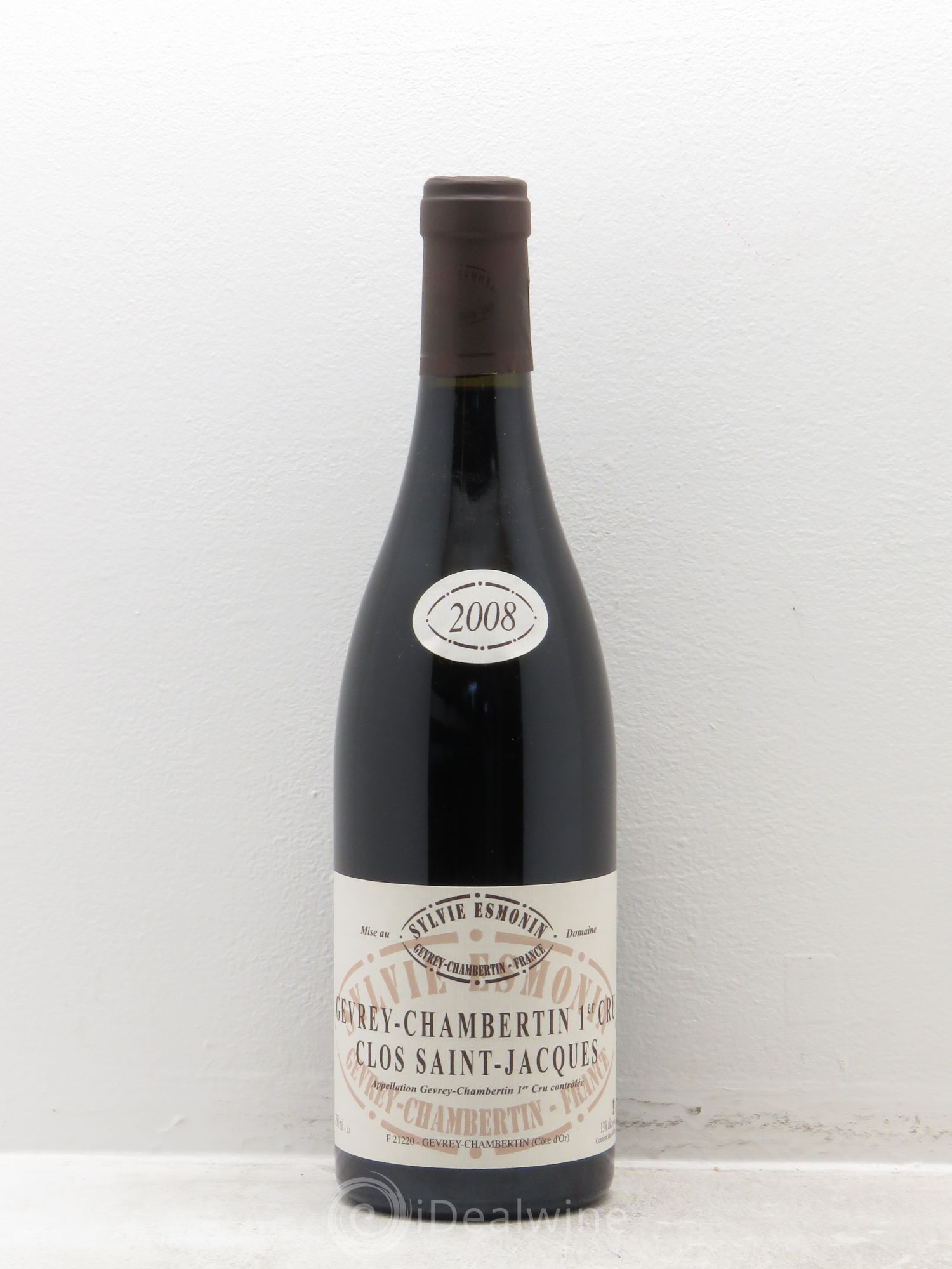 Gevrey-Chambertin 1er Cru Clos Saint Jacques Sylvie Esmonin 2008 - Lot de 1 bouteille - 0