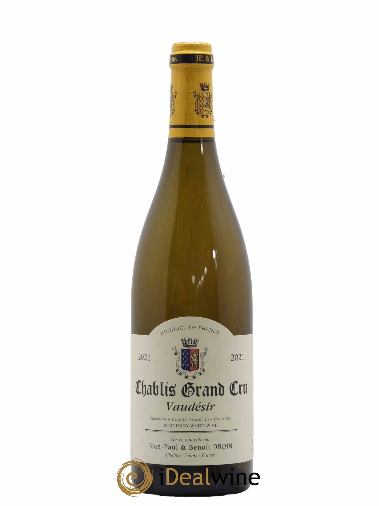 Chablis Grand Cru Vaudésir Jean-Paul & Benoît Droin (Domaine) 2021 - Lot de 1 bouteille - 0