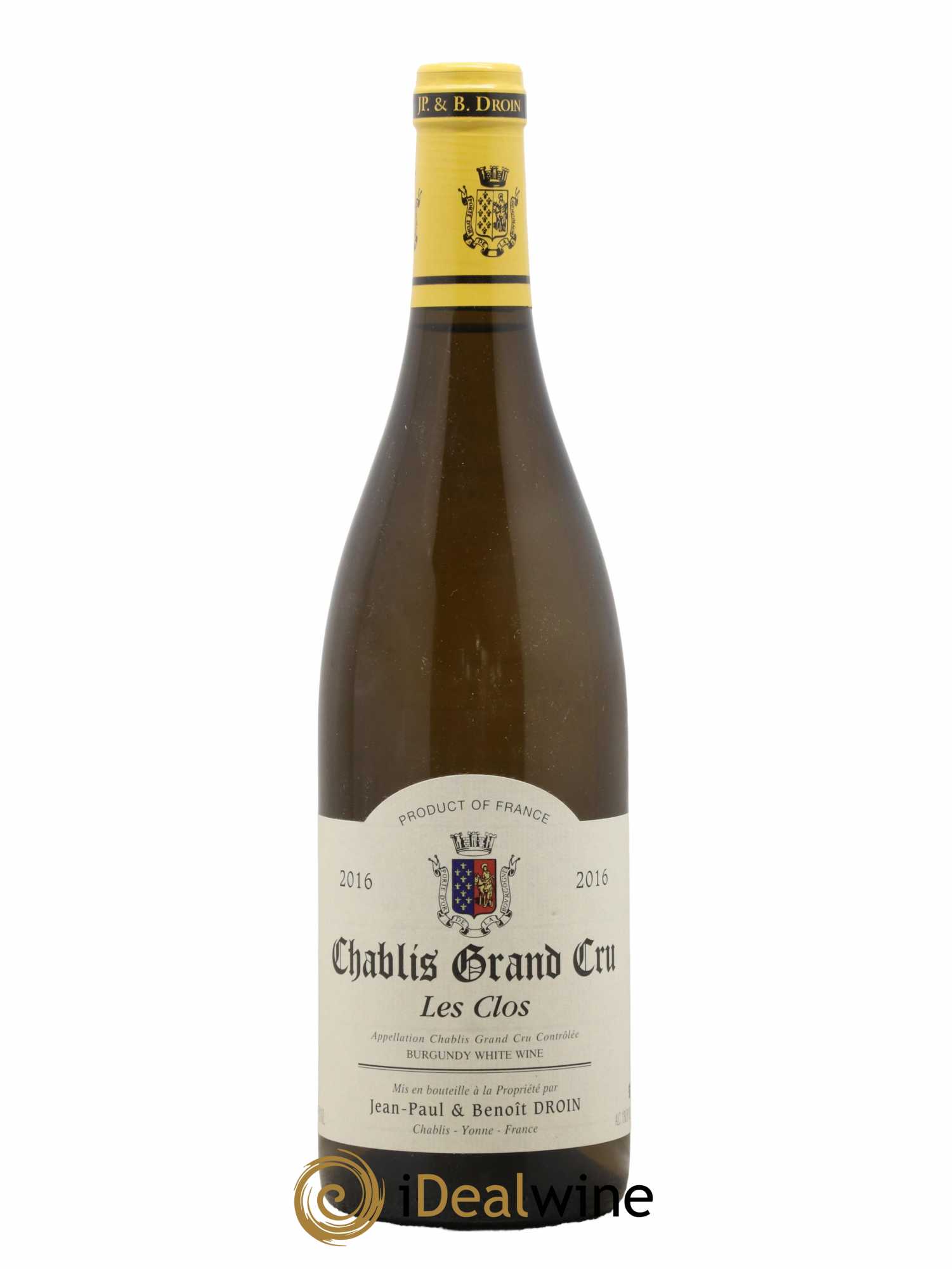 Chablis Grand Cru Les Clos Jean-Paul & Benoît Droin (Domaine) 2016 - Lot de 1 bouteille - 0
