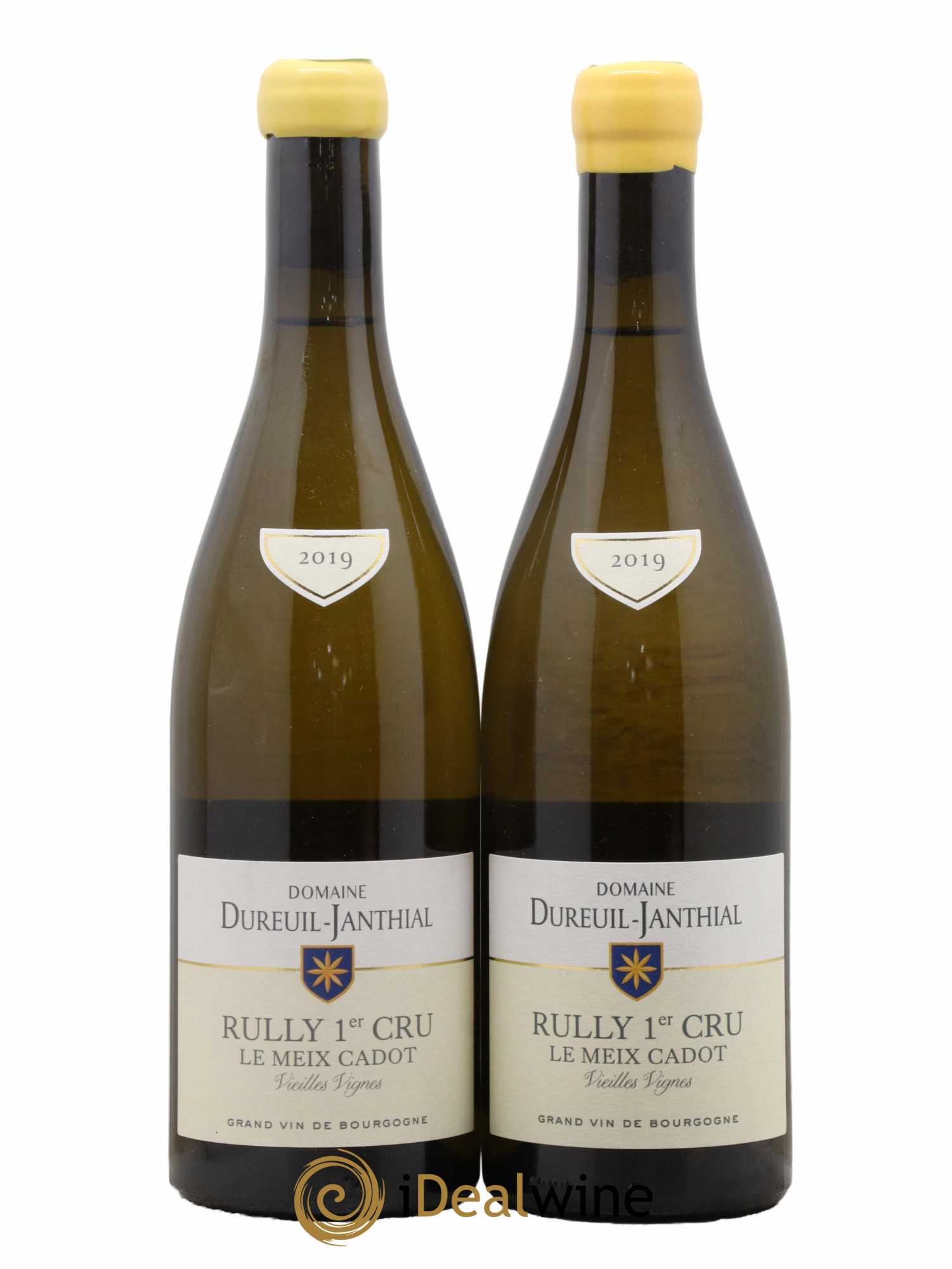 Rully 1er Cru Le Meix Cadot Vieilles Vignes Vincent Dureuil-Janthial 2019 - Lot de 2 bouteilles - 0