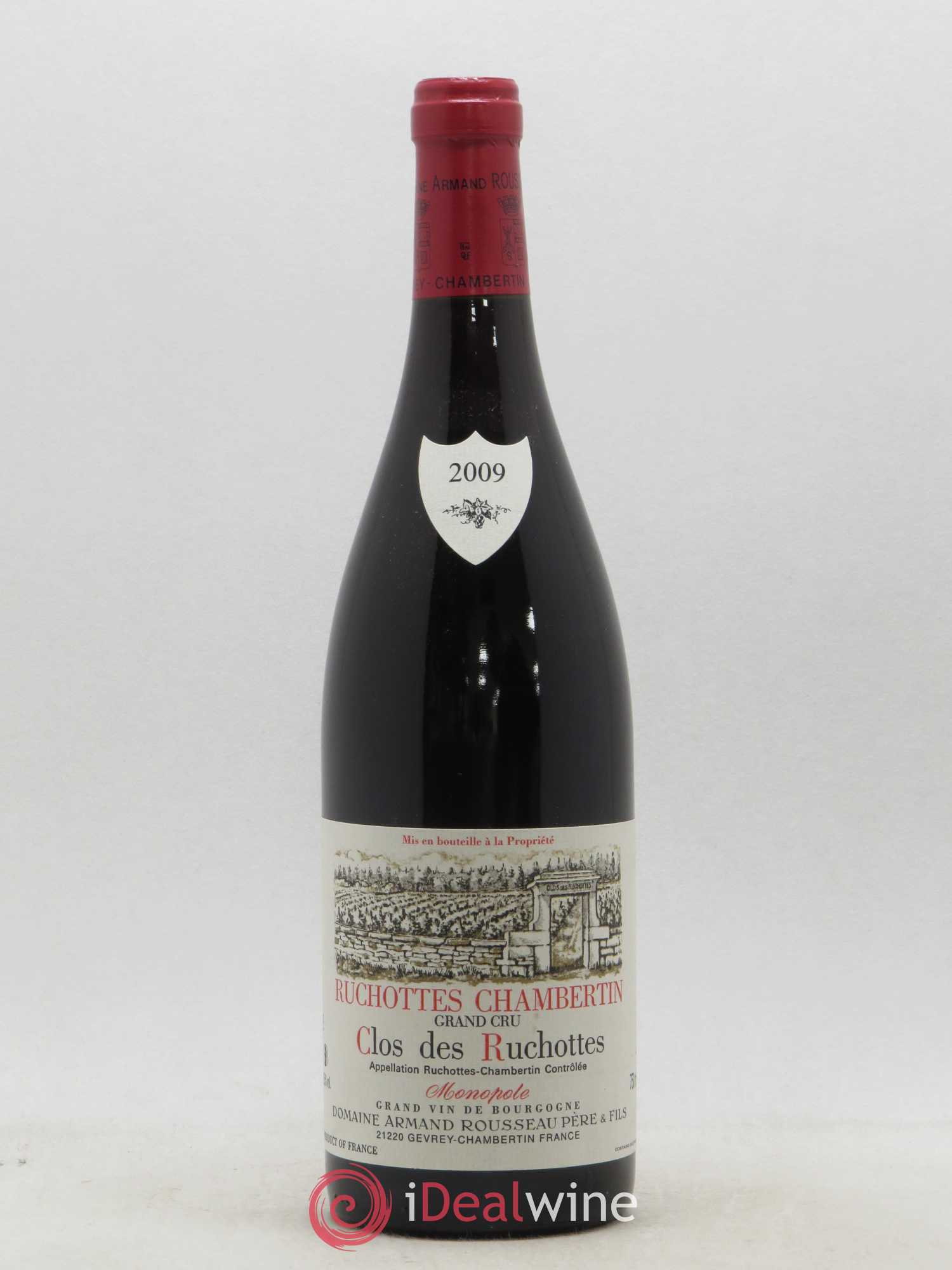 Ruchottes-Chambertin Grand Cru Clos des Ruchottes Armand Rousseau (Domaine) 2009 - Posten von 1 Flasche - 0