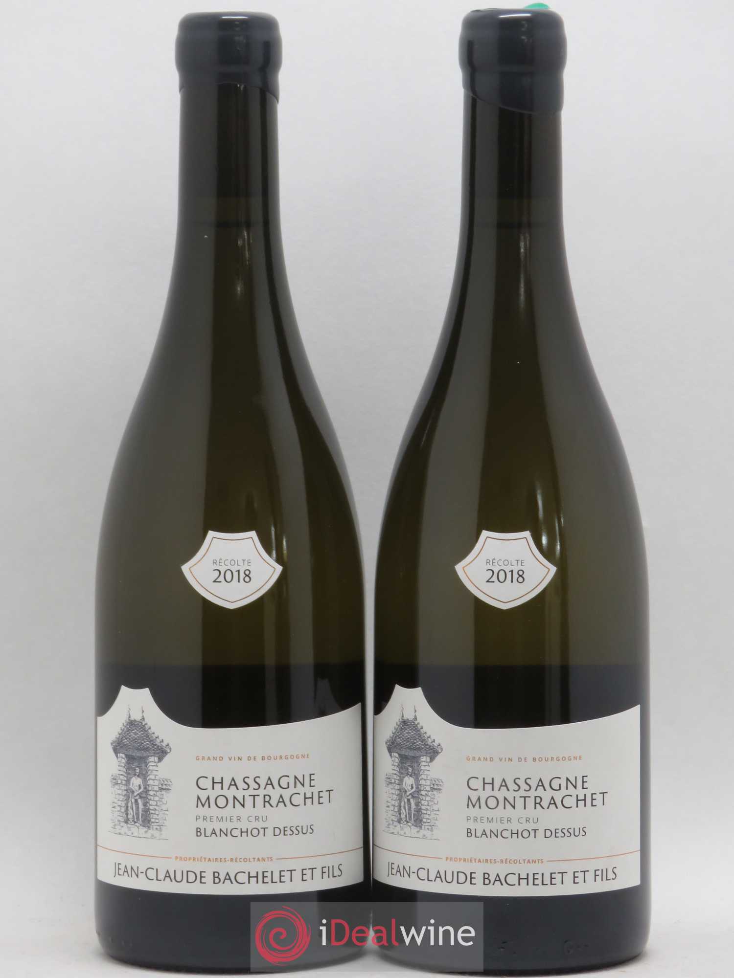 Chassagne-Montrachet 1er Cru Blanchot Dessus Jean-Claude Bachelet (Domaine) 2018 - Lot de 2 bouteilles - 0