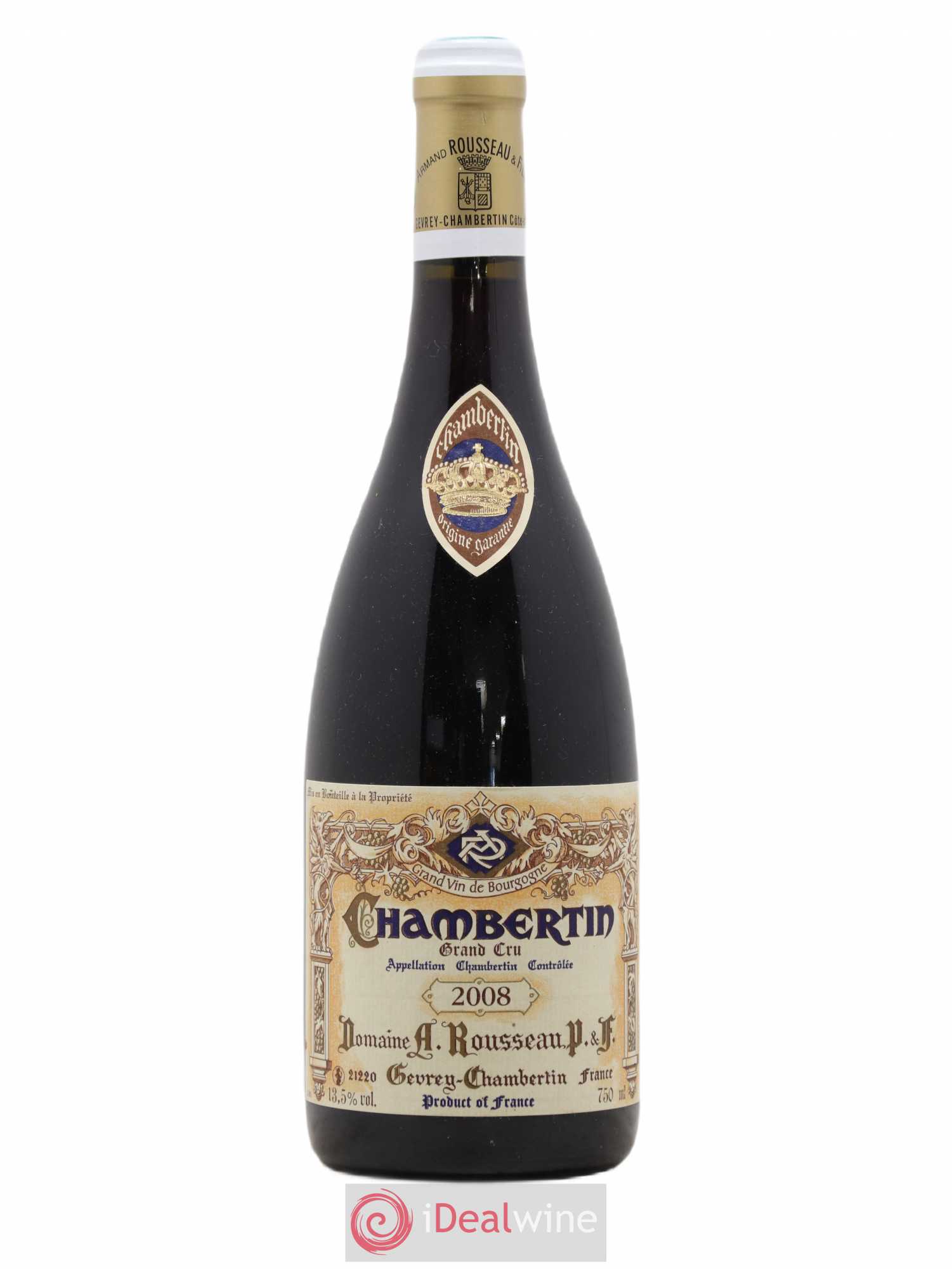 Chambertin Grand Cru Armand Rousseau (Domaine) 2008 - Lot de 1 bouteille - 0