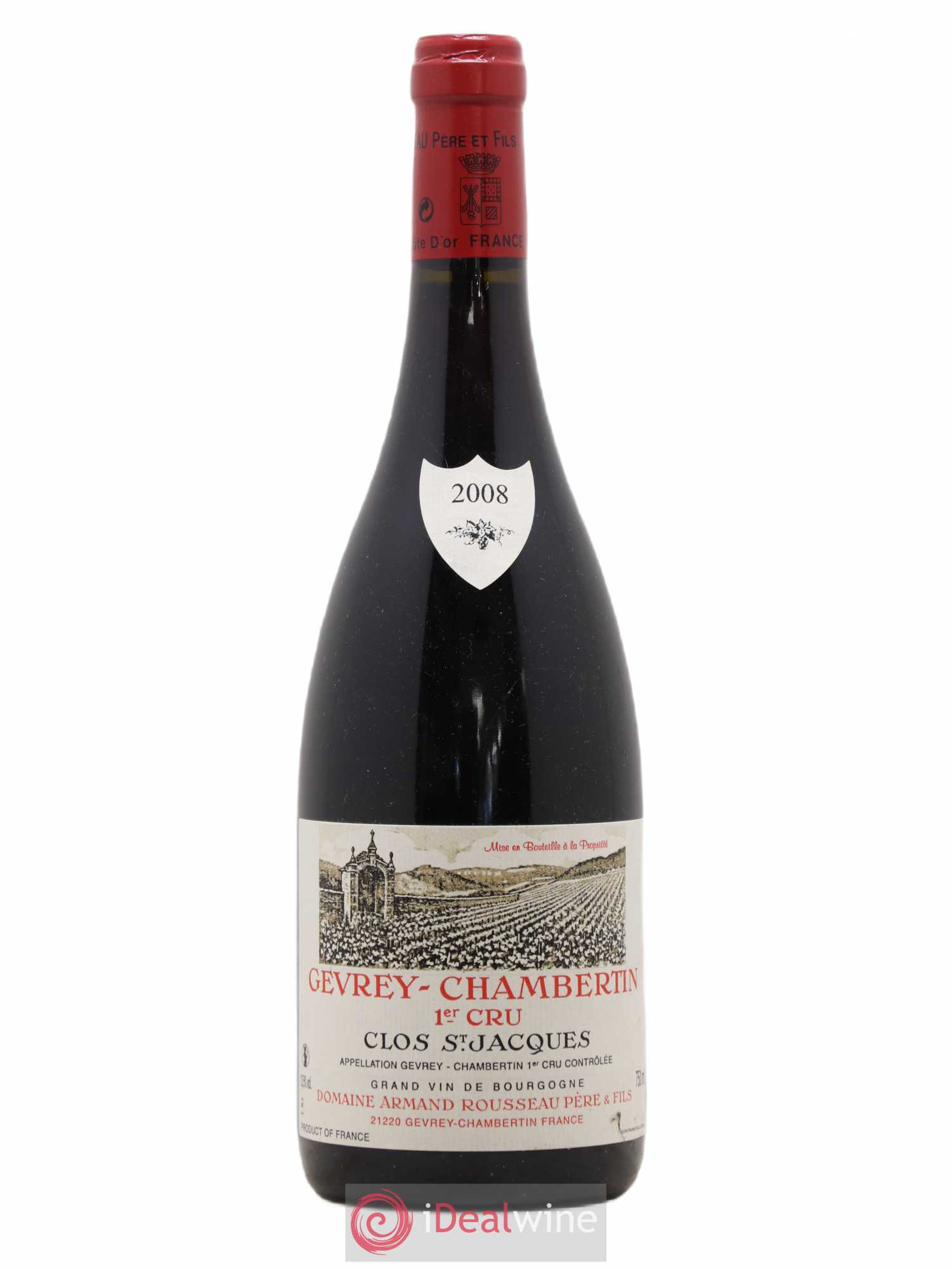 Gevrey-Chambertin 1er Cru Clos Saint-Jacques Armand Rousseau (Domaine) 2008 - Lot de 1 bouteille - 0