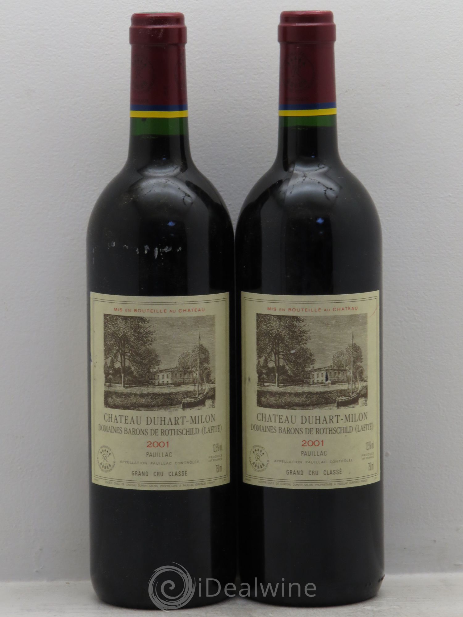Château Duhart-Milon 4ème Grand Cru Classé 2001 - Lot de 2 bouteilles - 0