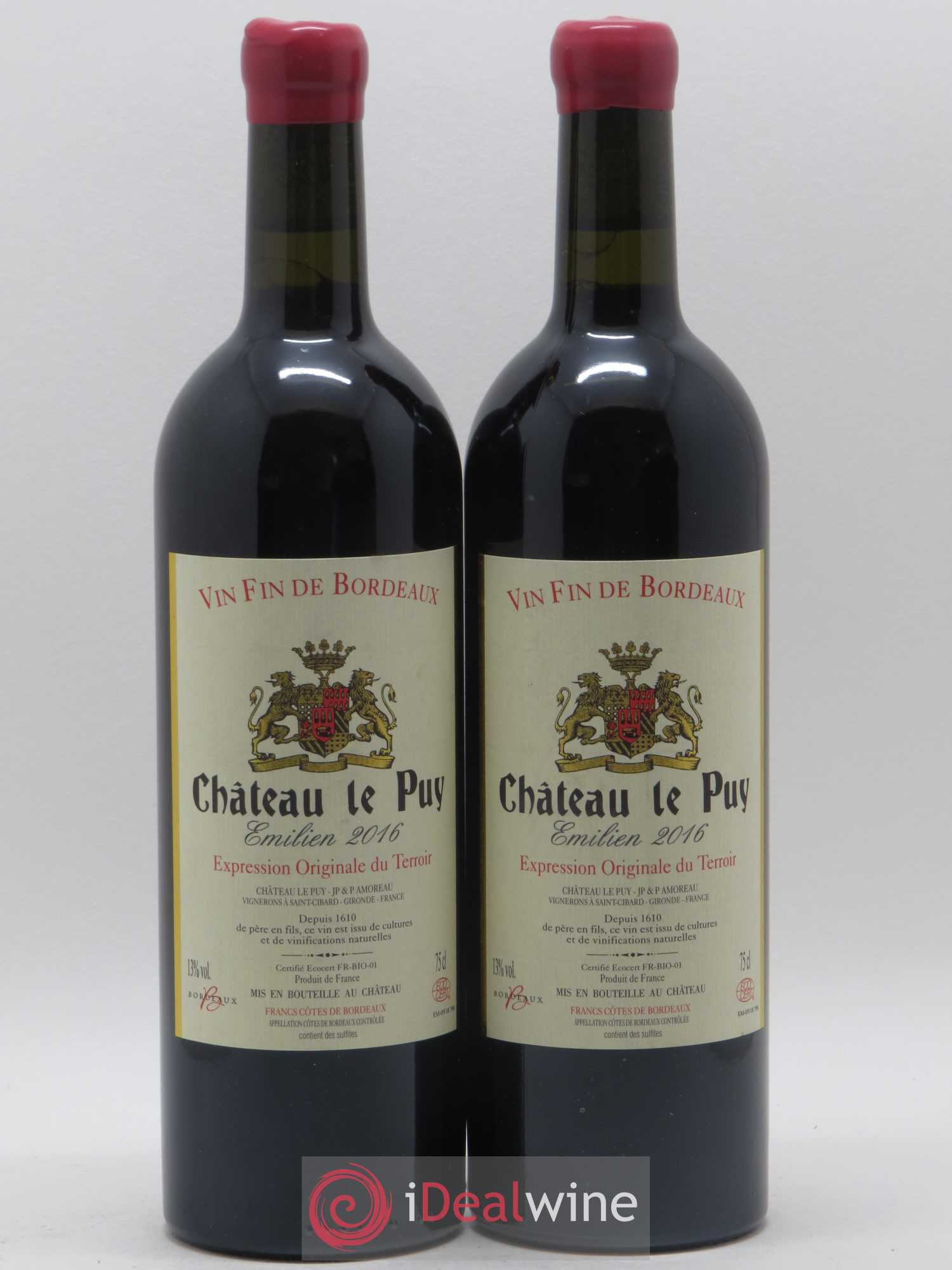 Le Puy - Cuvée Emilien 2016 - Lot de 2 bouteilles - 0