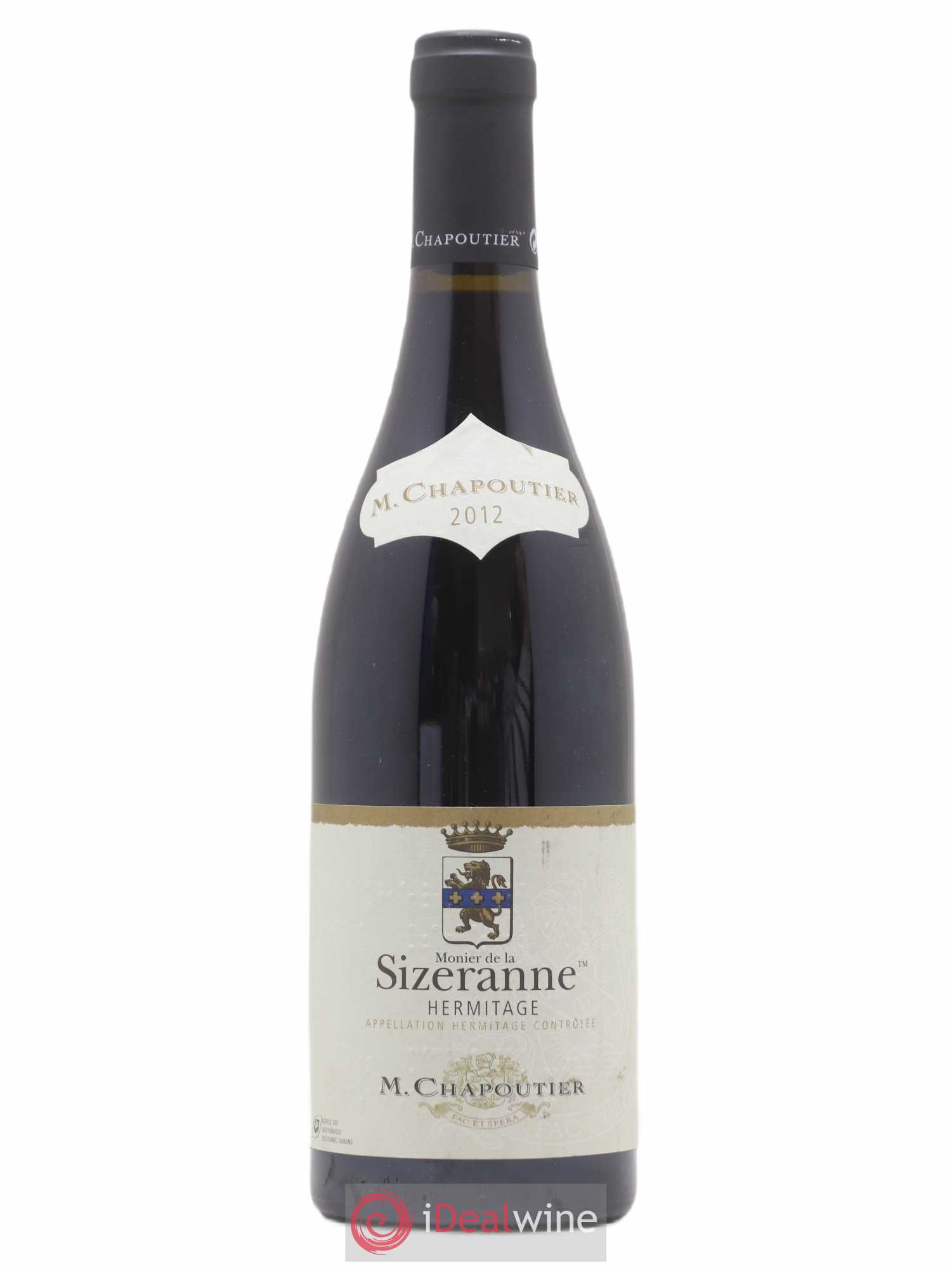 Hermitage Monier de La Sizeranne Chapoutier 2012 - Lot de 1 bouteille - 0