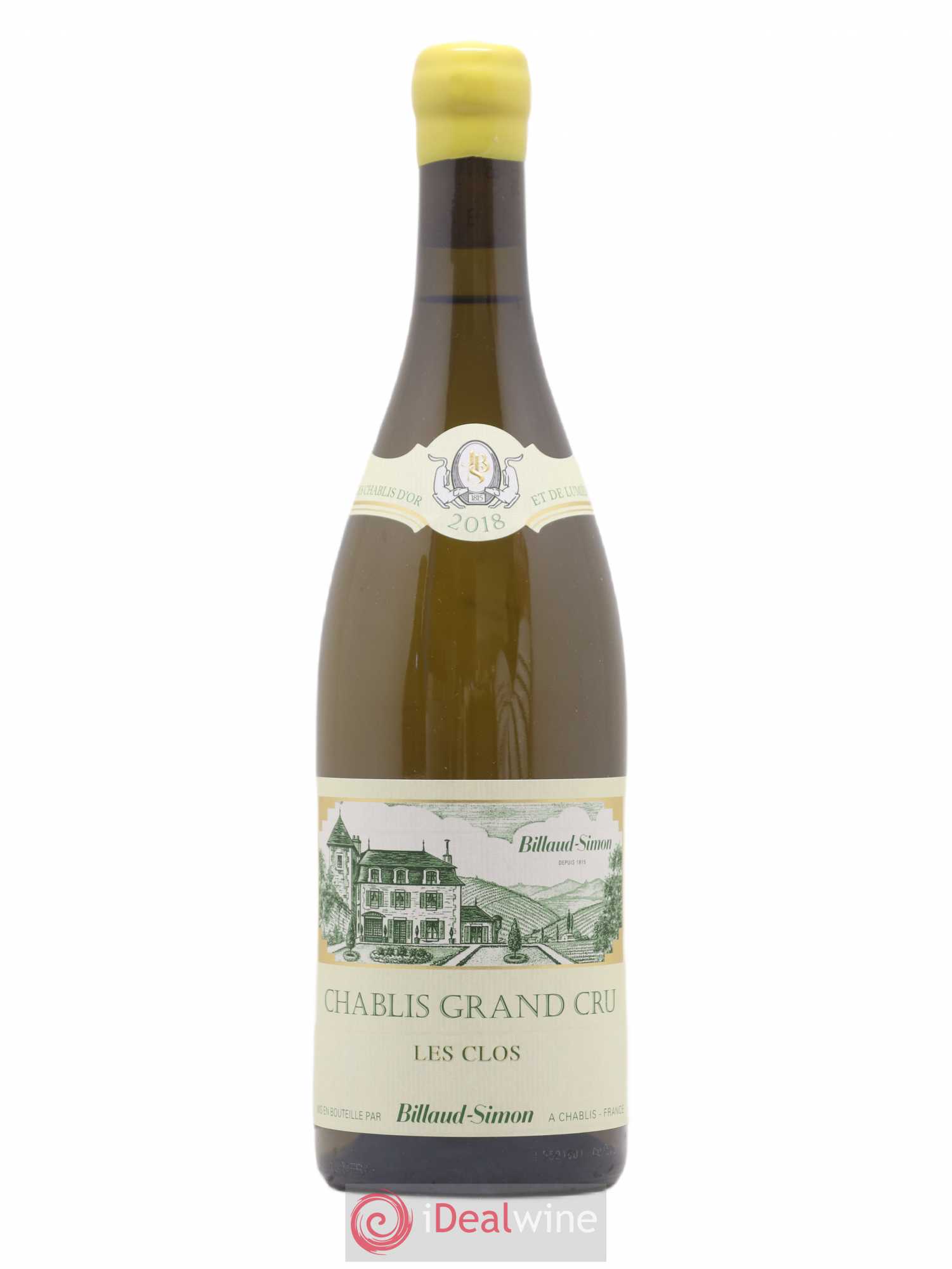 Chablis Grand Cru Les Clos Billaud-Simon (Domaine) 2018 - Lot de 1 bouteille - 0