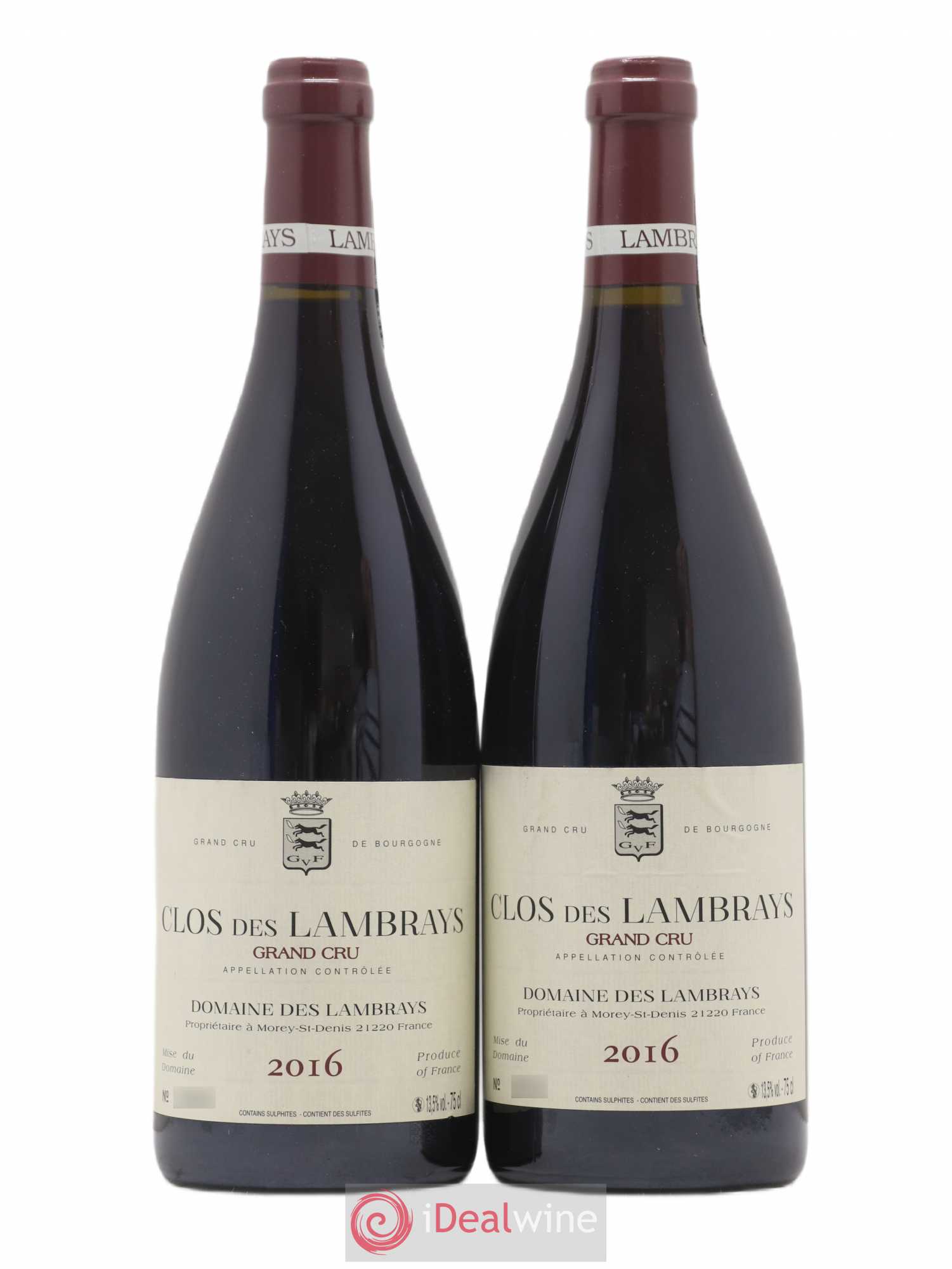 Clos des Lambrays Grand Cru Domaine des Lambrays 2016 - Lot de 2 bouteilles - 0