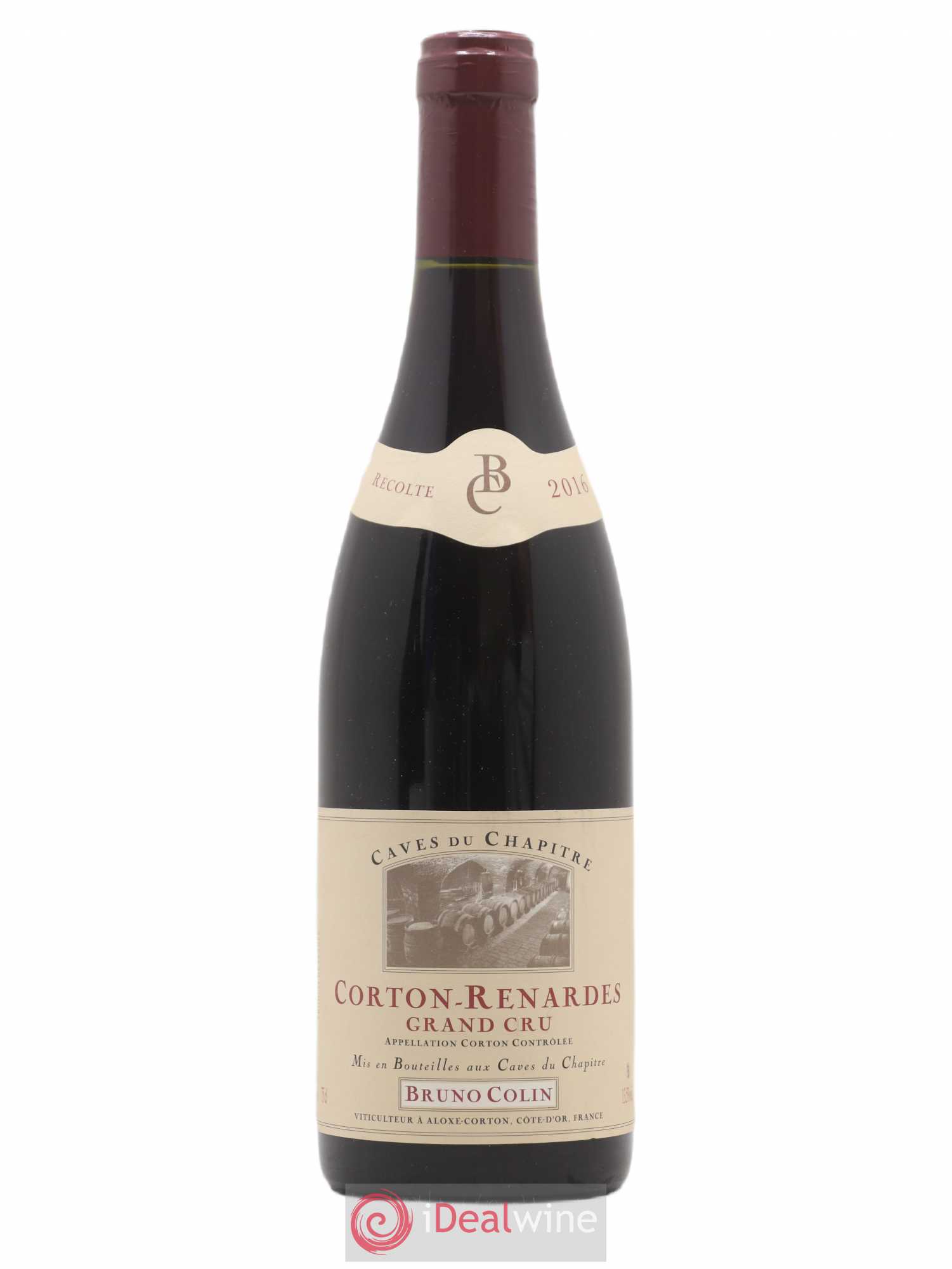 Corton Grand Cru Renardes Caves du Chapitre - Bruno Colin 2016 - Lot de 1 bouteille - 0