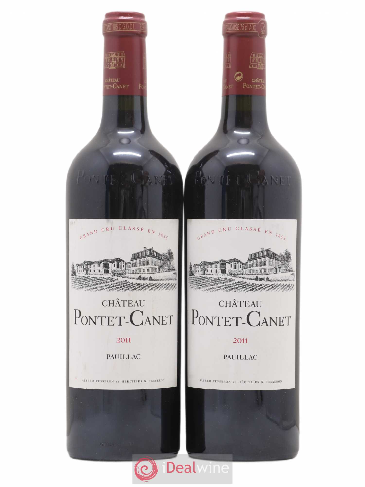 Château Pontet Canet 5ème Grand Cru Classé 2011 - Lot de 2 bouteilles - 0