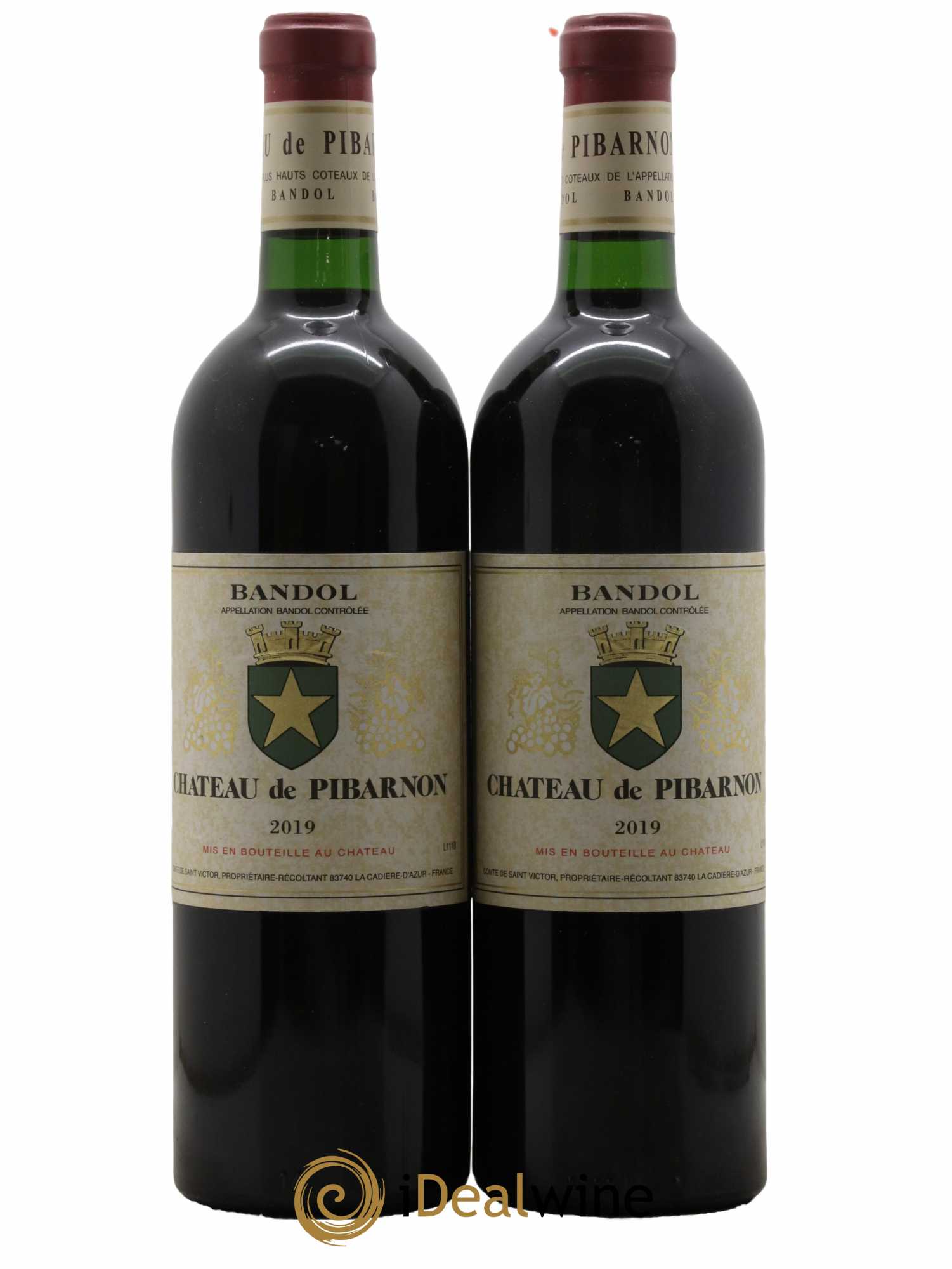 Bandol Château de Pibarnon Comte de Saint-Victor 2019 - Lot de 2 bouteilles - 0