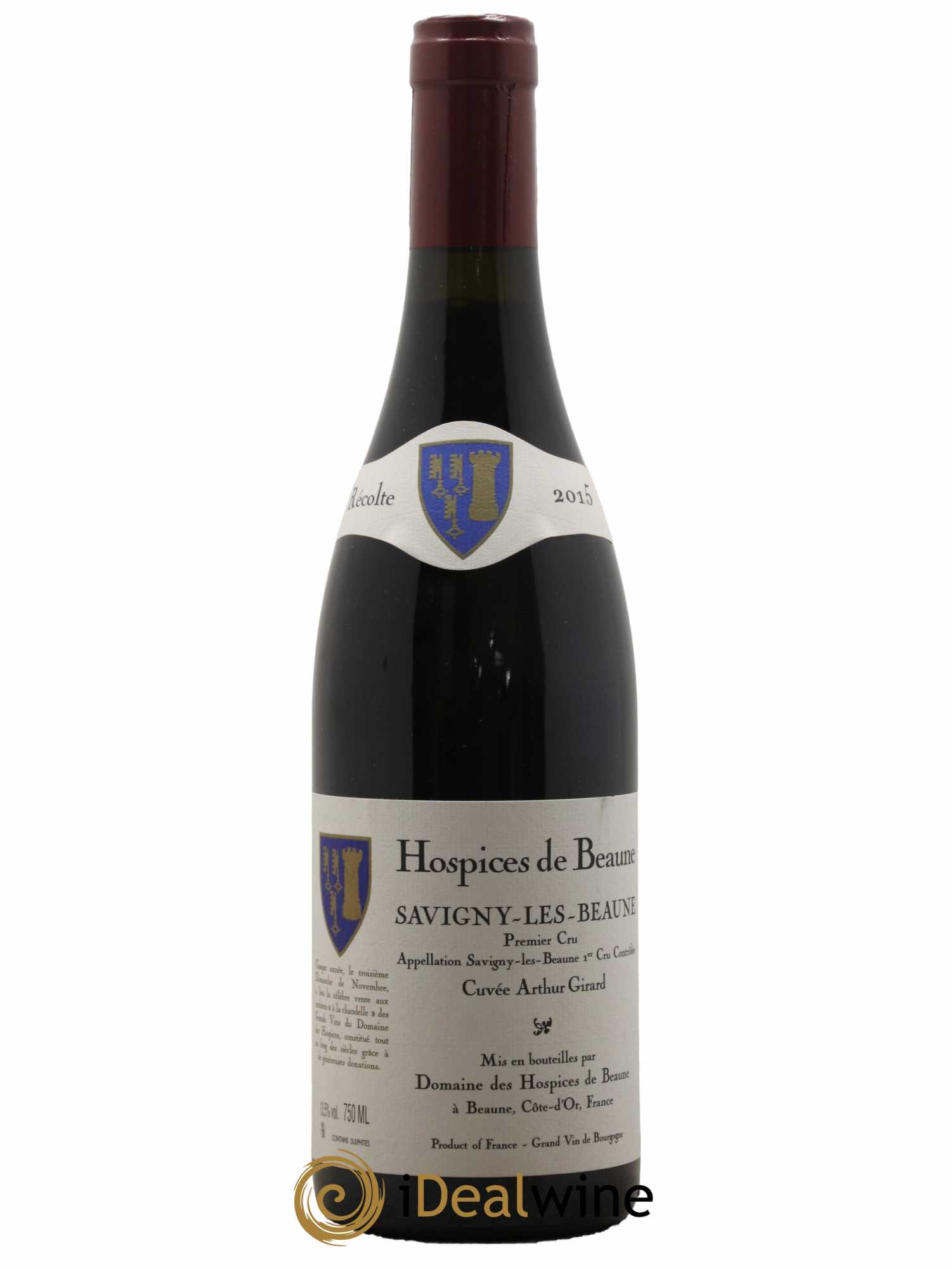 Savigny-lès-Beaune 1er Cru Cuvée Arthur Girard Domaine des Hospices de Beaune 2015 - Lot de 1 bouteille - 0