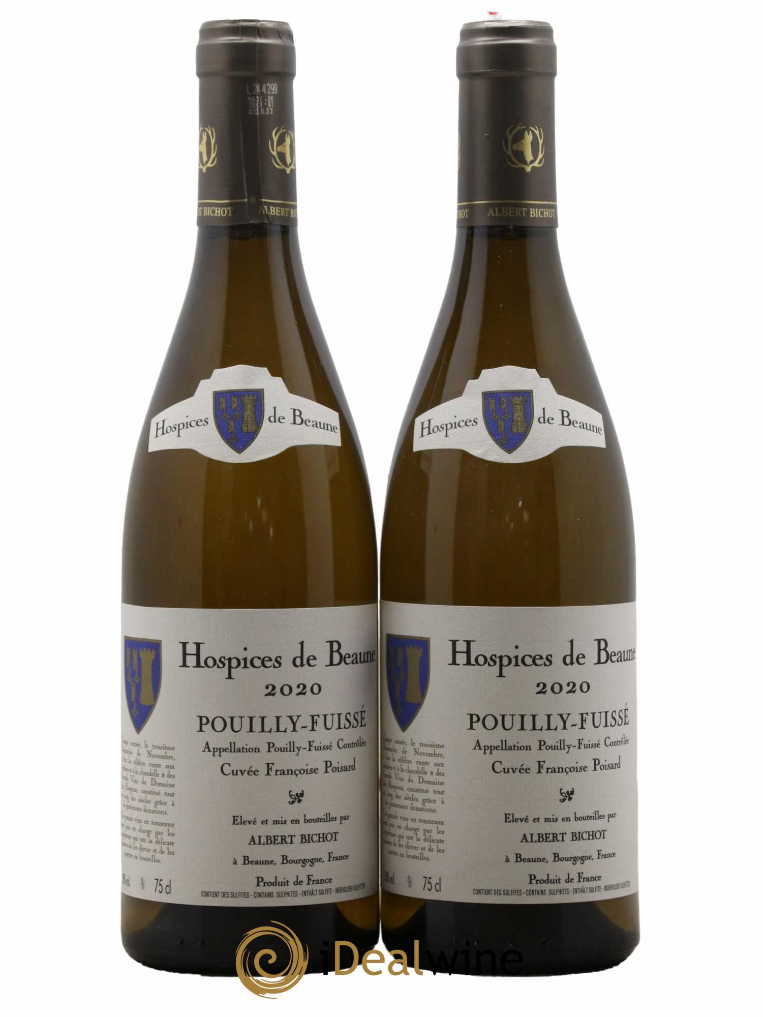 Pouilly-Fuissé Cuvée Françoise Poisard Albert Bichot Domaine des Hospices de Beaune 2020 - Lot de 2 bouteilles - 0