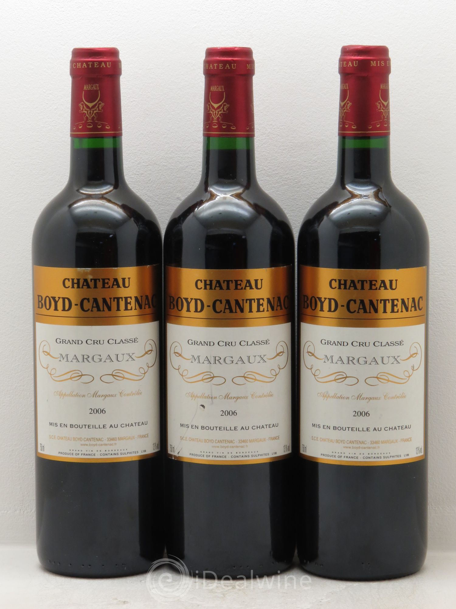 Château Boyd Cantenac 3ème Grand Cru Classé 2006 - Lot de 3 bouteilles - 0