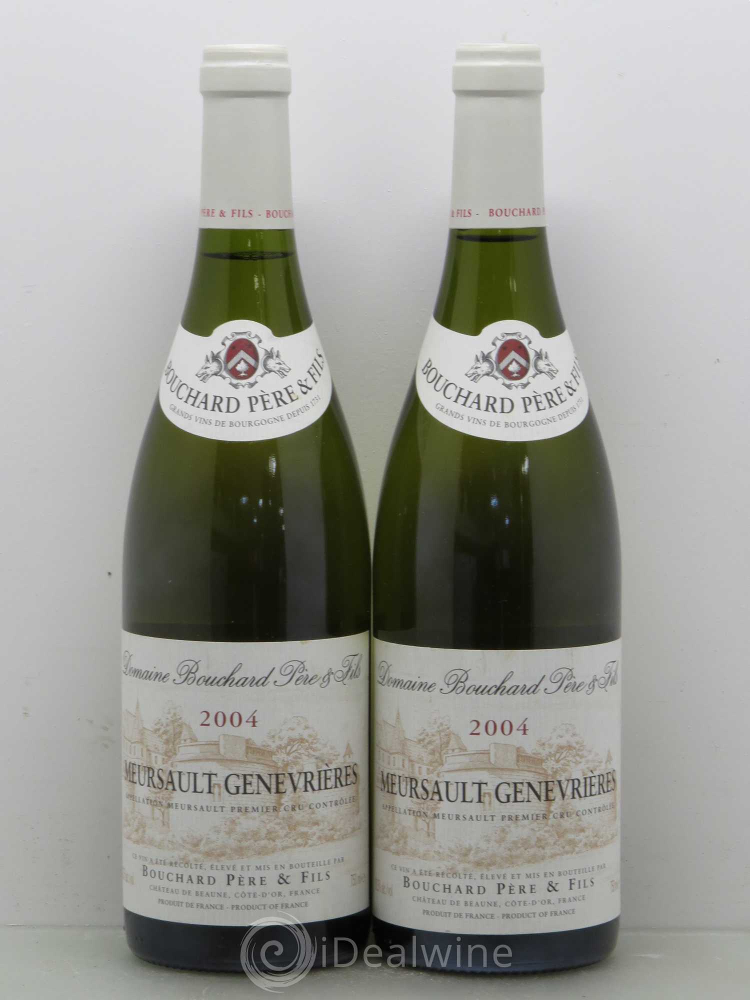 Meursault 1er Cru Genevrières Bouchard Père & Fils 2004 - Lot de 2 bouteilles - 0