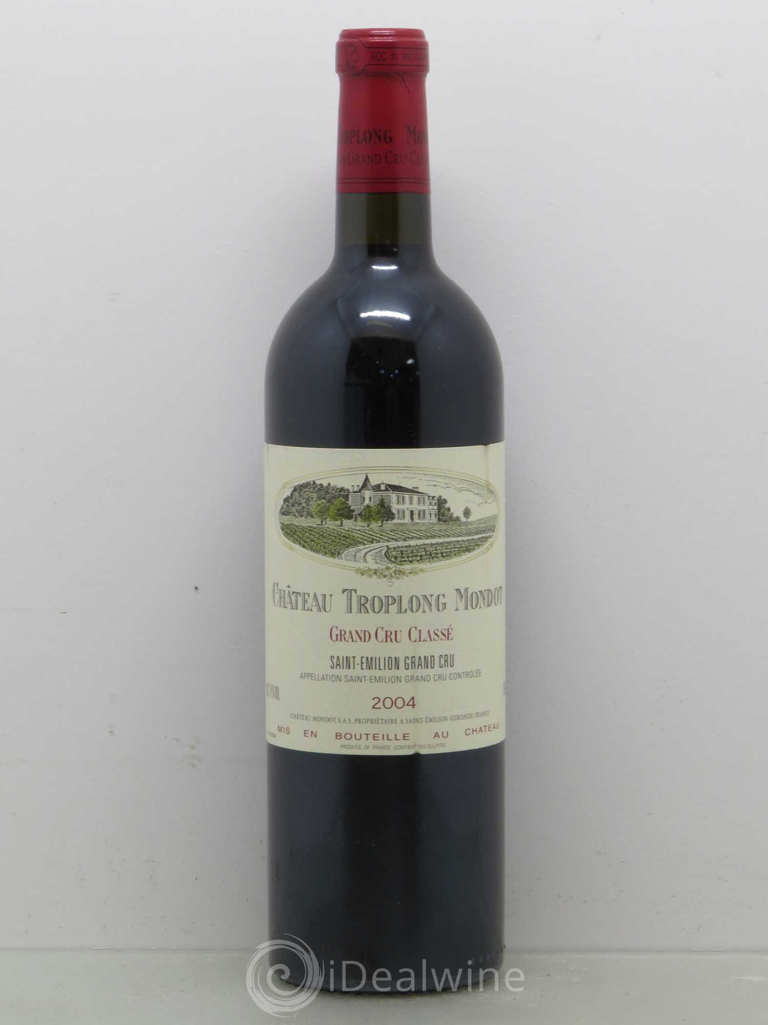 Château Troplong Mondot 1er Grand Cru Classé B 2004 - Lot de 1 bouteille - 0