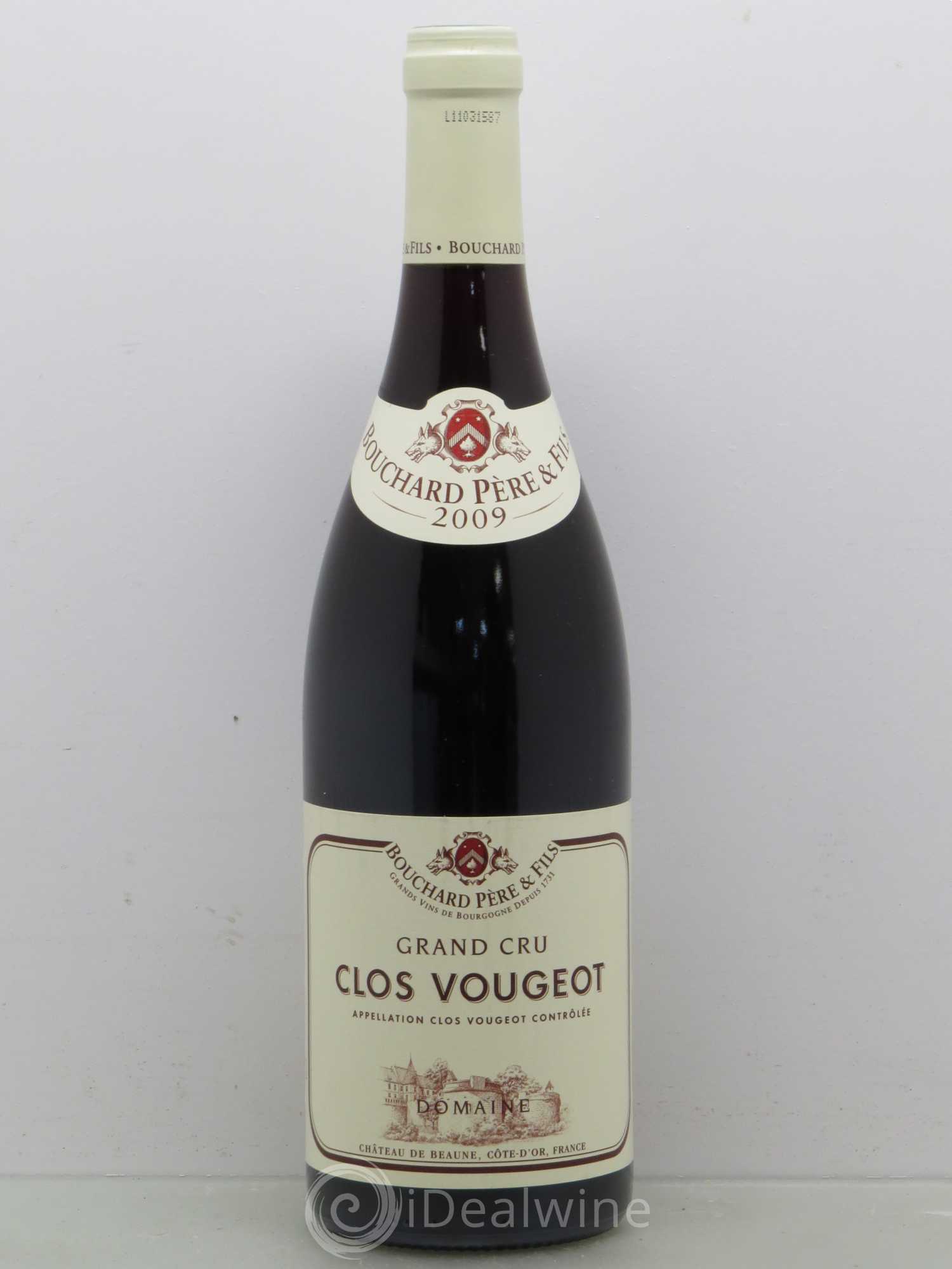 Clos de Vougeot Grand Cru Bouchard Père & Fils 2009 - Lot de 1 bouteille - 0