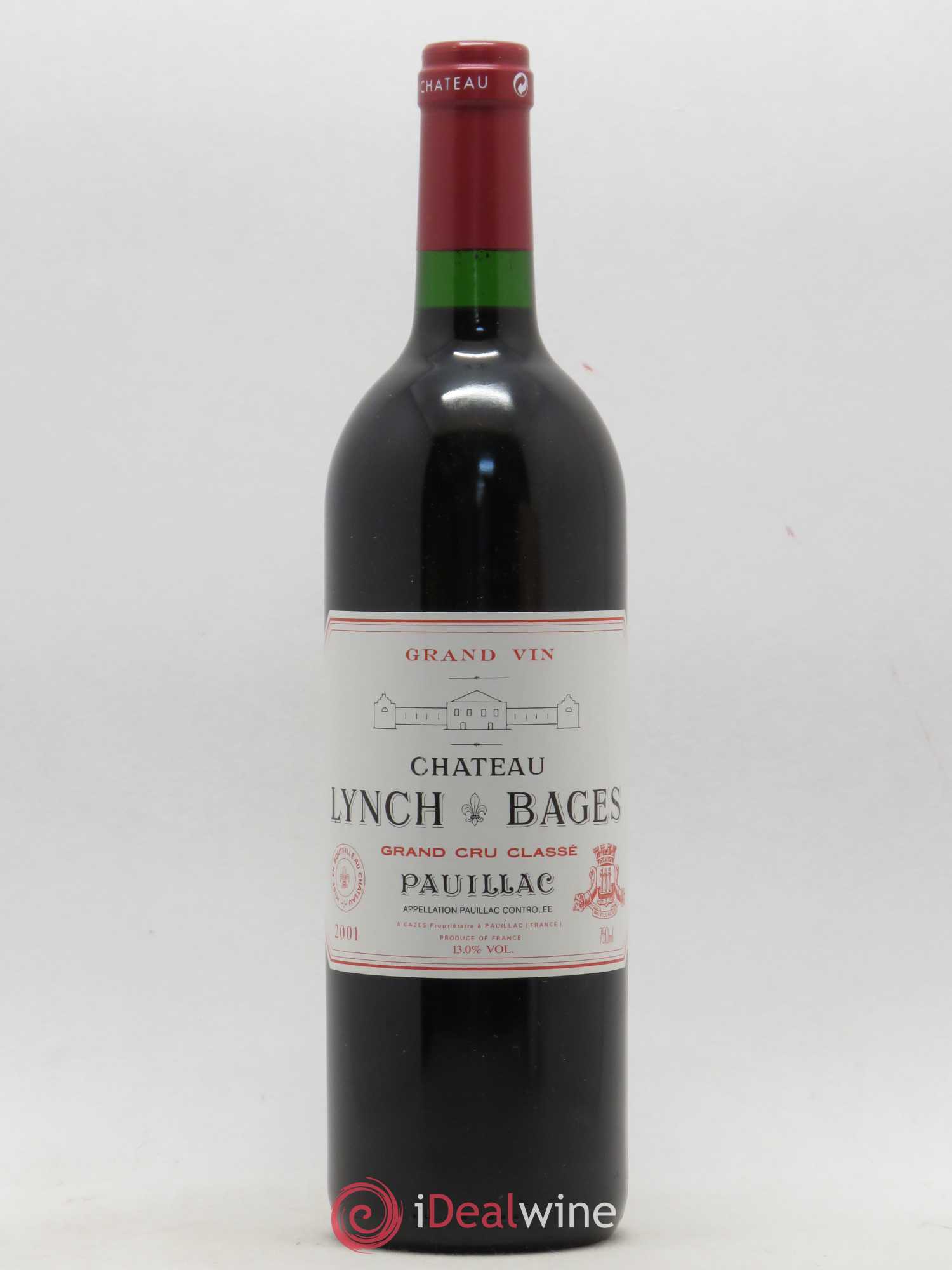 Château Lynch Bages 5ème Grand Cru Classé 2001 - Lot de 1 bouteille - 0