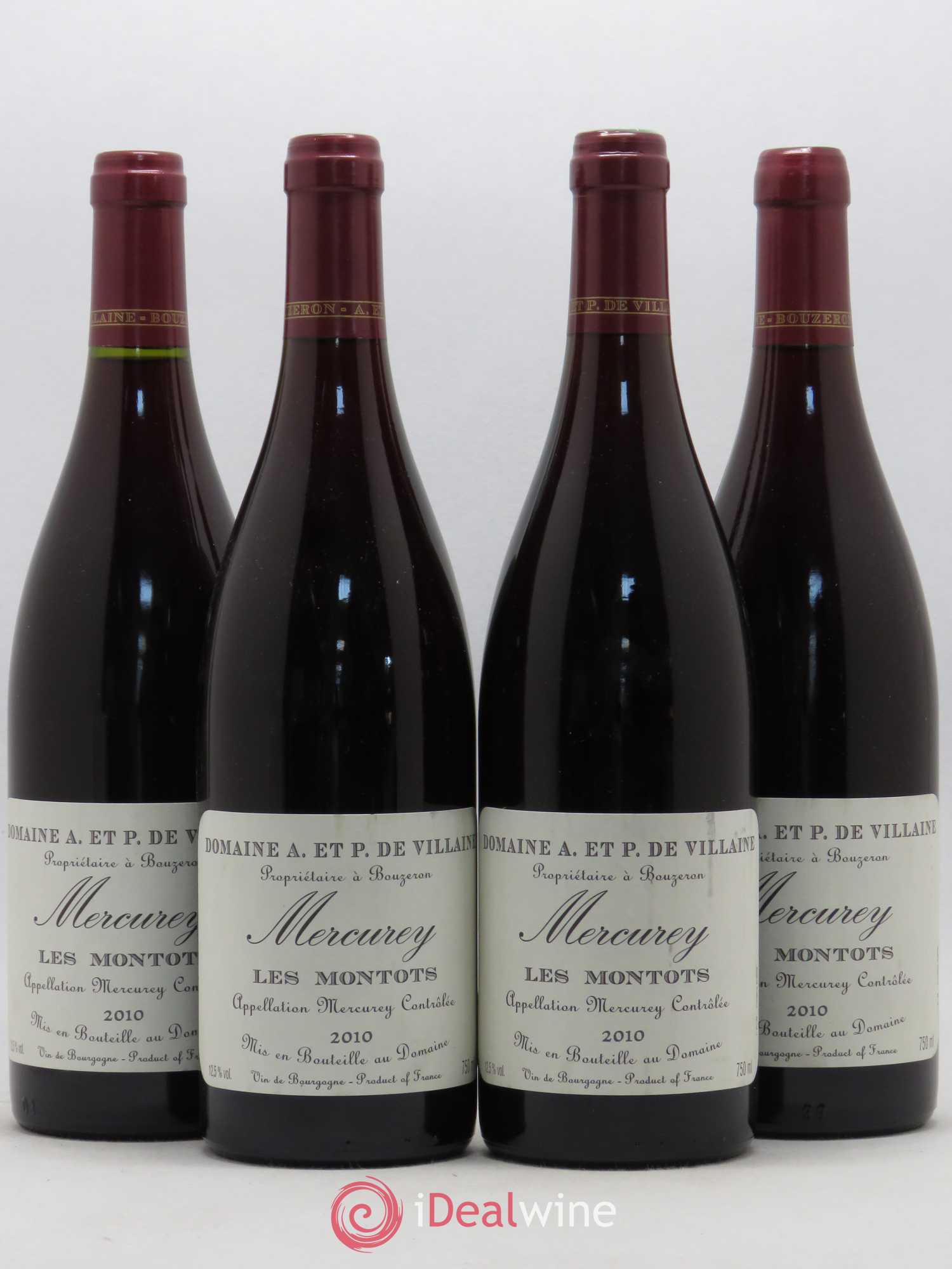 Mercurey Les Montots Domaine de Villaine 2010 - Lot de 4 bouteilles - 0