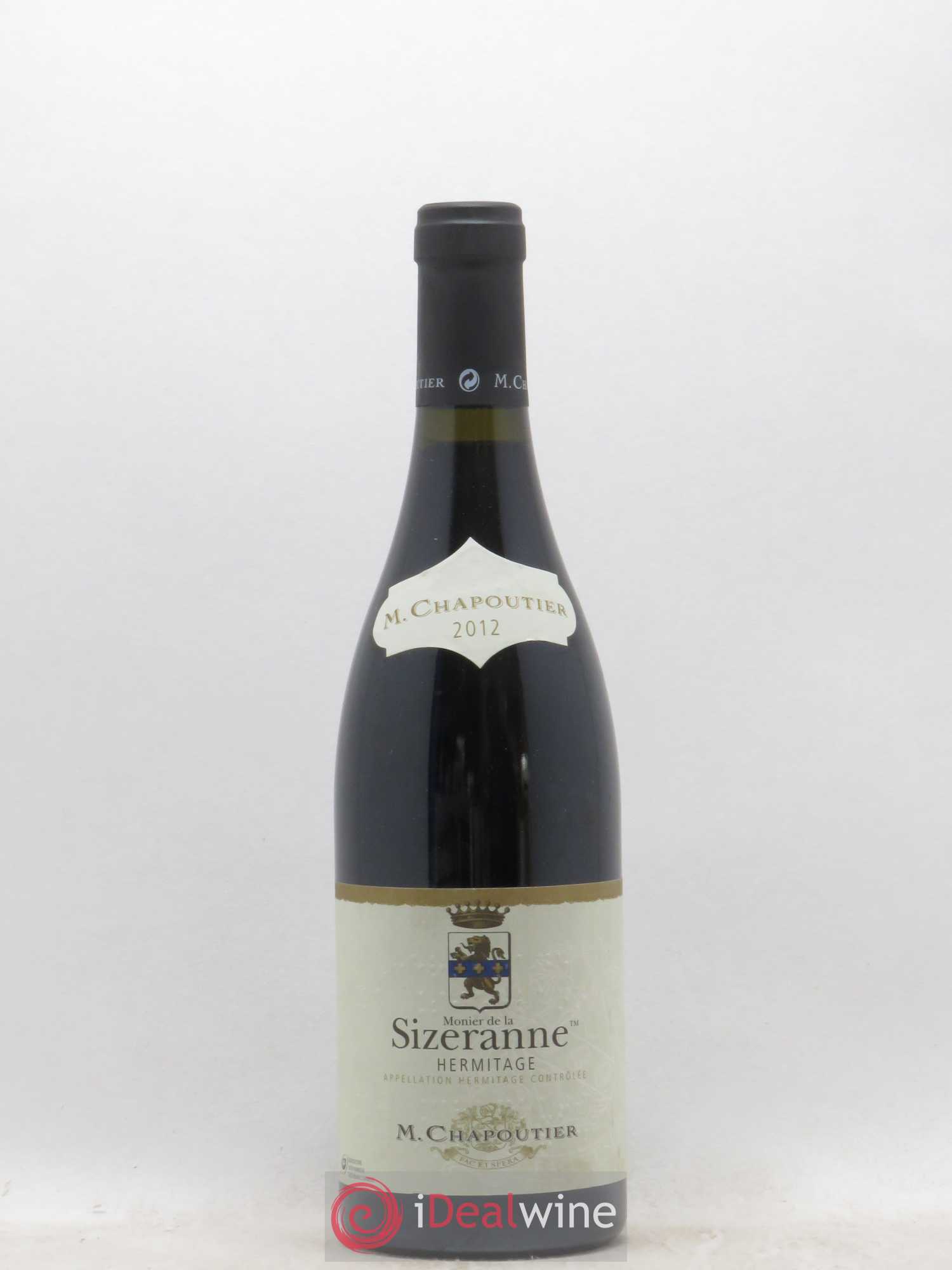 Hermitage Monier de La Sizeranne Chapoutier 2012 - Lot de 1 bouteille - 0