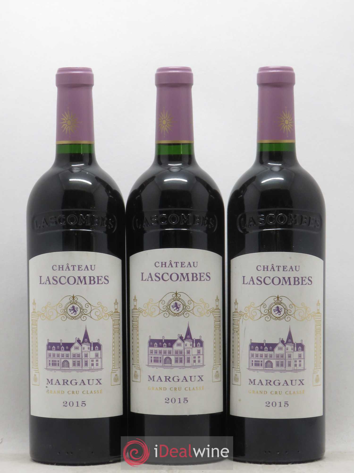 Château Lascombes 2ème Grand Cru Classé 2015 - Lot de 3 bouteilles - 0
