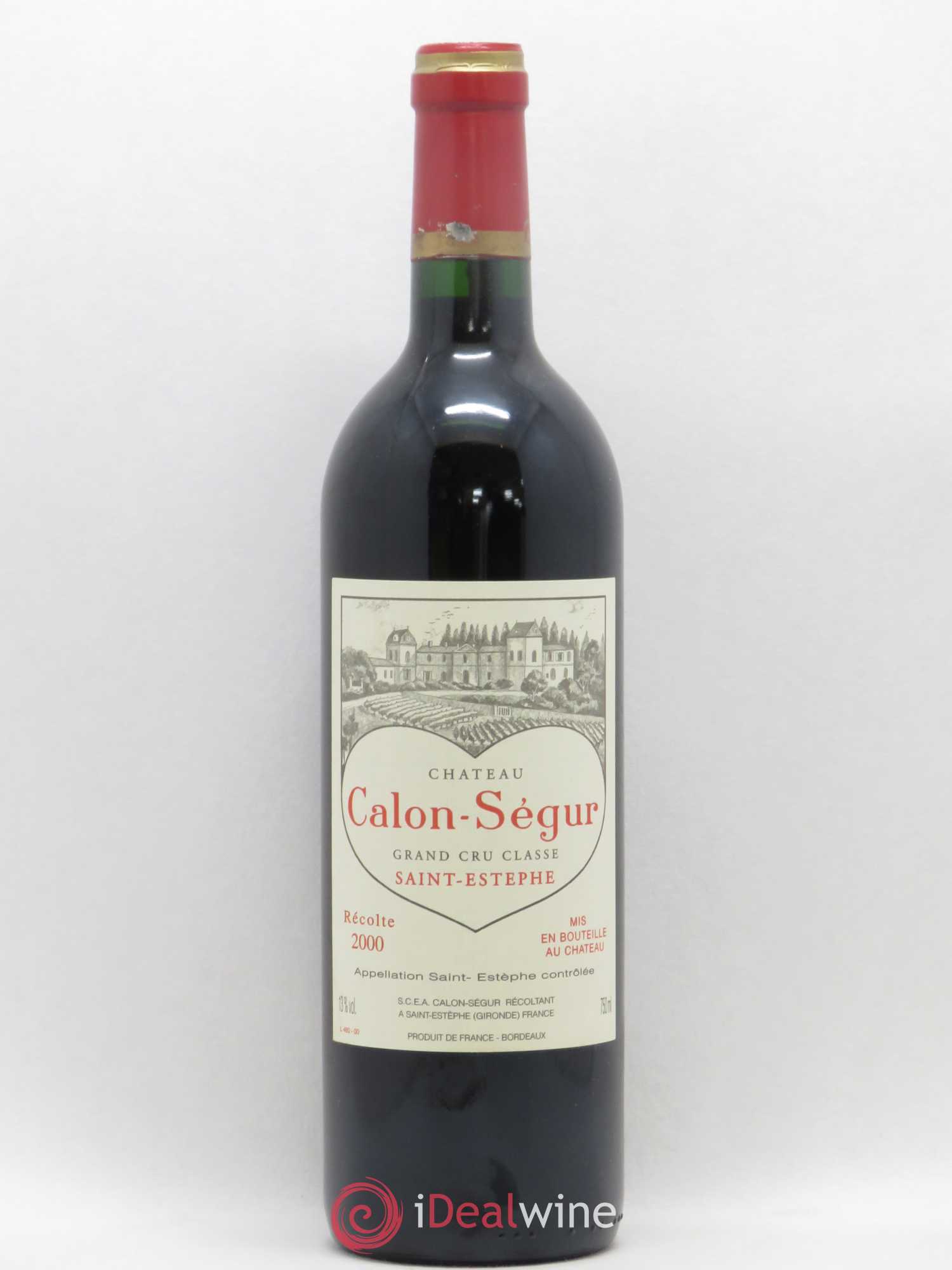 Château Calon Ségur 3ème Grand Cru Classé 2000 - Lot de 1 bouteille - 0