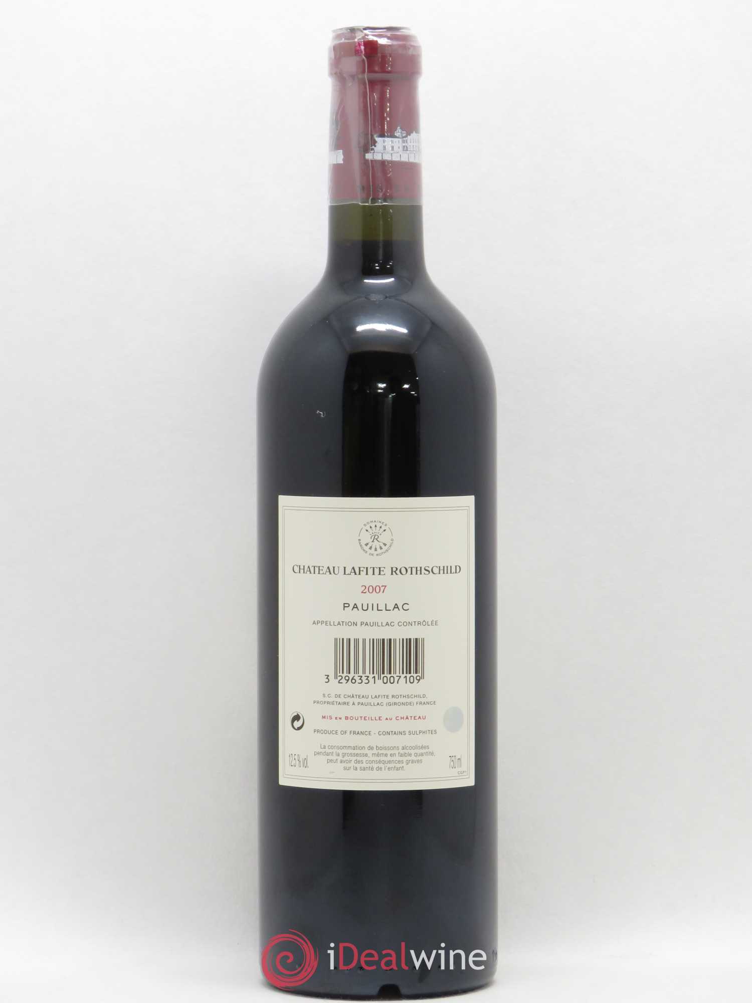 Château Lafite Rothschild 1er Grand Cru Classé 2007 - Lot de 1 bouteille - 1