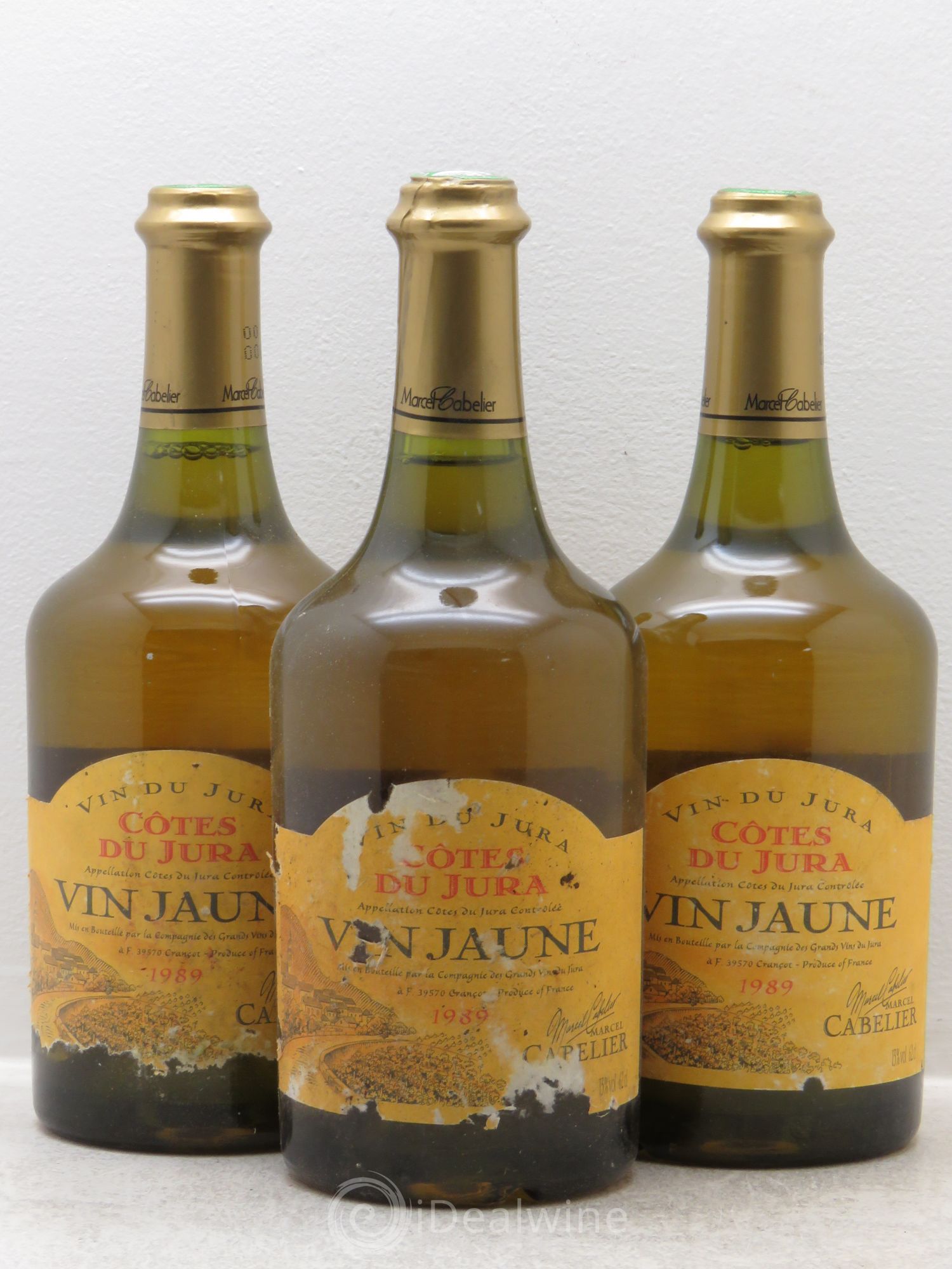 Arbois Vin Jaune Marcel Cabelier 1989 - Lot de 3 bouteilles - 0