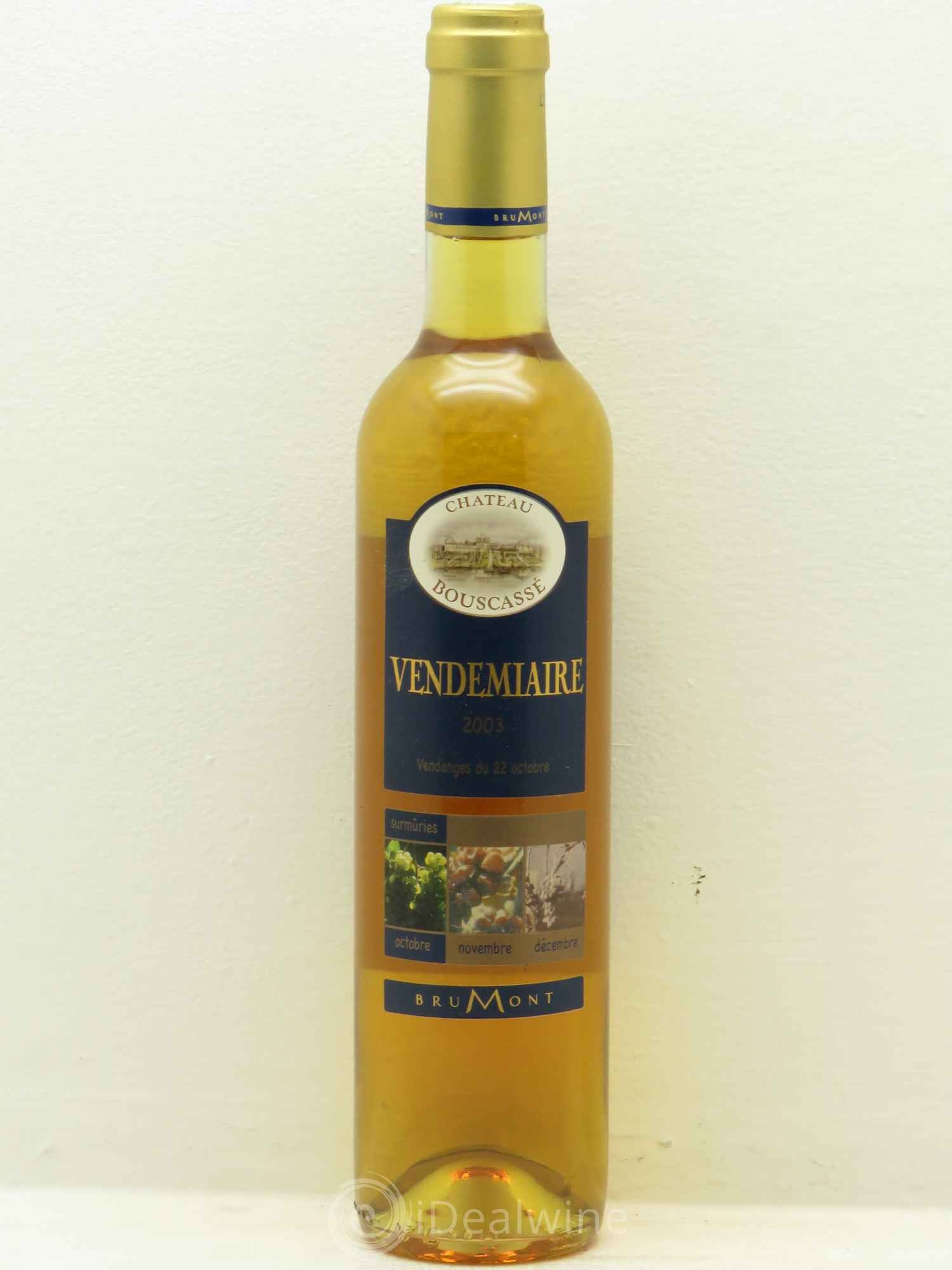 Pacherenc du Vic-Bilh Château Bouscassé Vendemiaire Alain Brumont (senza prezzo di riserva) 2003 - Lotto di 1 bottiglia - 0