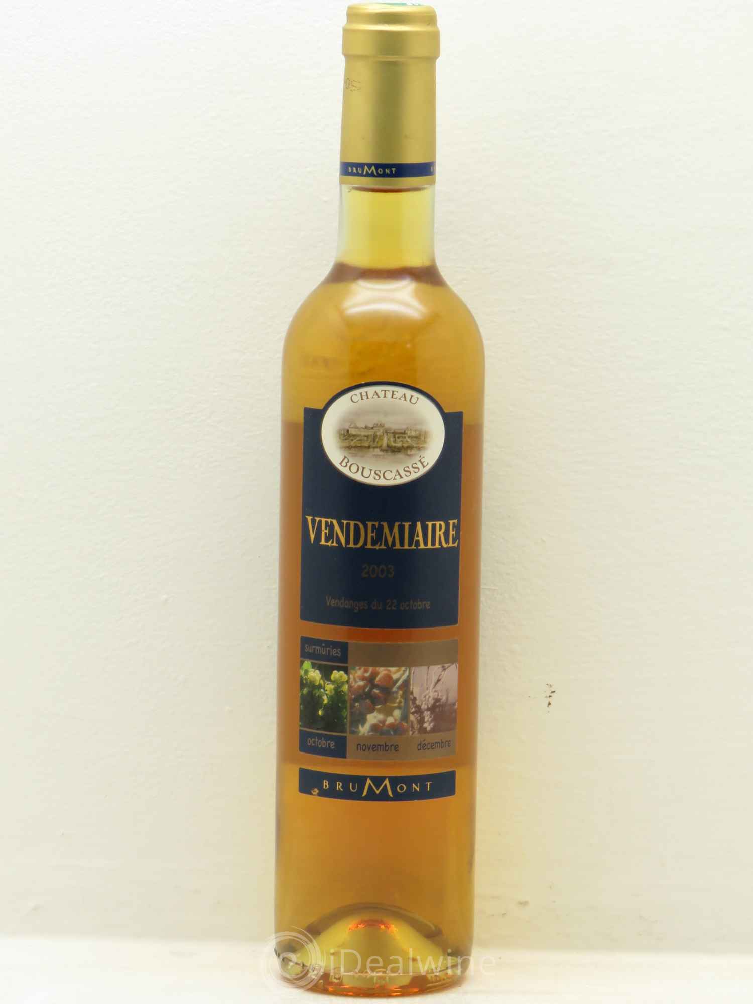 Pacherenc du Vic-Bilh Château Bouscassé Vendemiaire Alain Brumont (senza prezzo di riserva) 2003 - Lotto di 1 bottiglia - 0