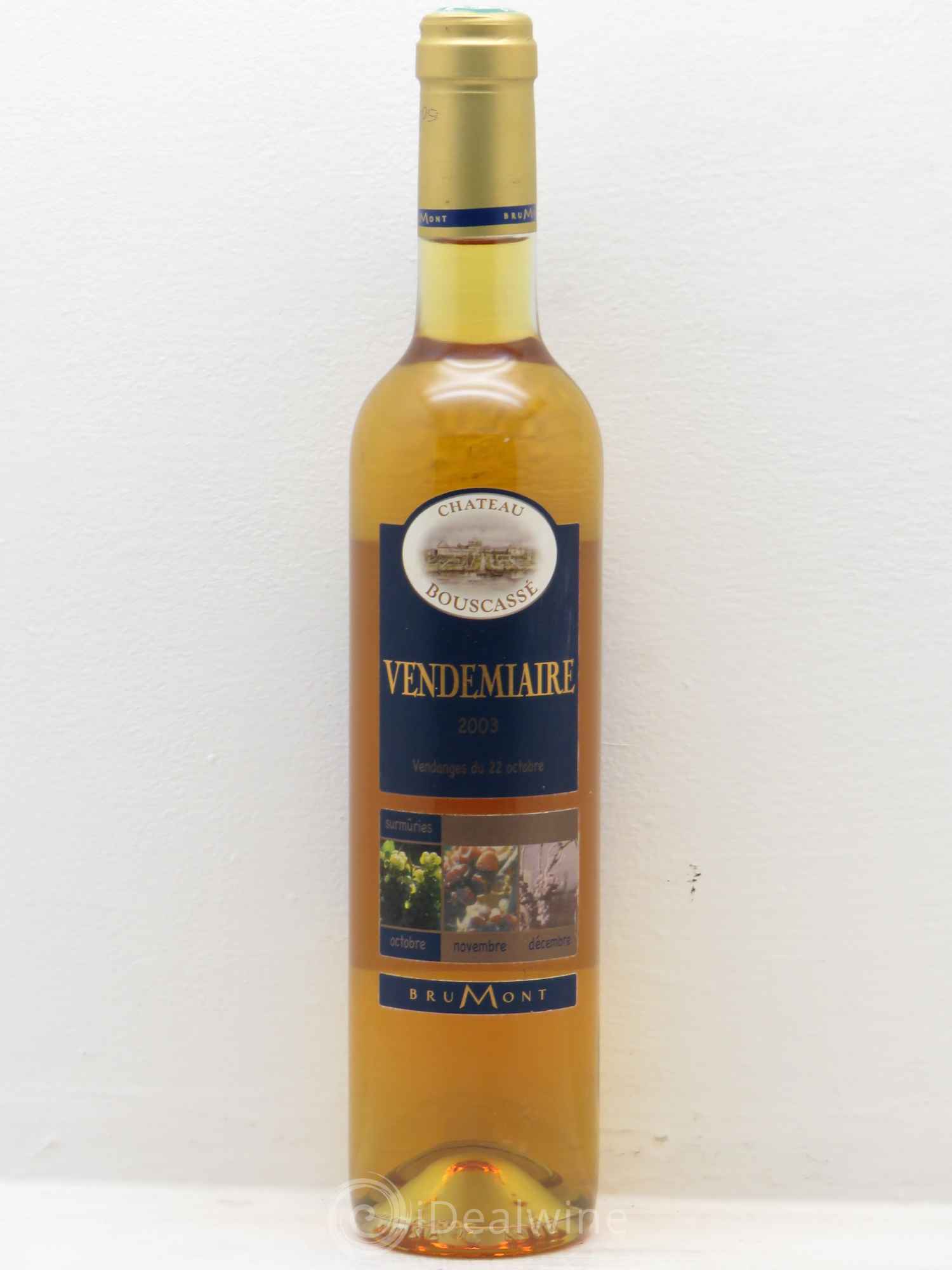 Pacherenc du Vic-Bilh Château Bouscassé Vendemiaire Alain Brumont (senza prezzo di riserva) 2003 - Lotto di 1 bottiglia - 0
