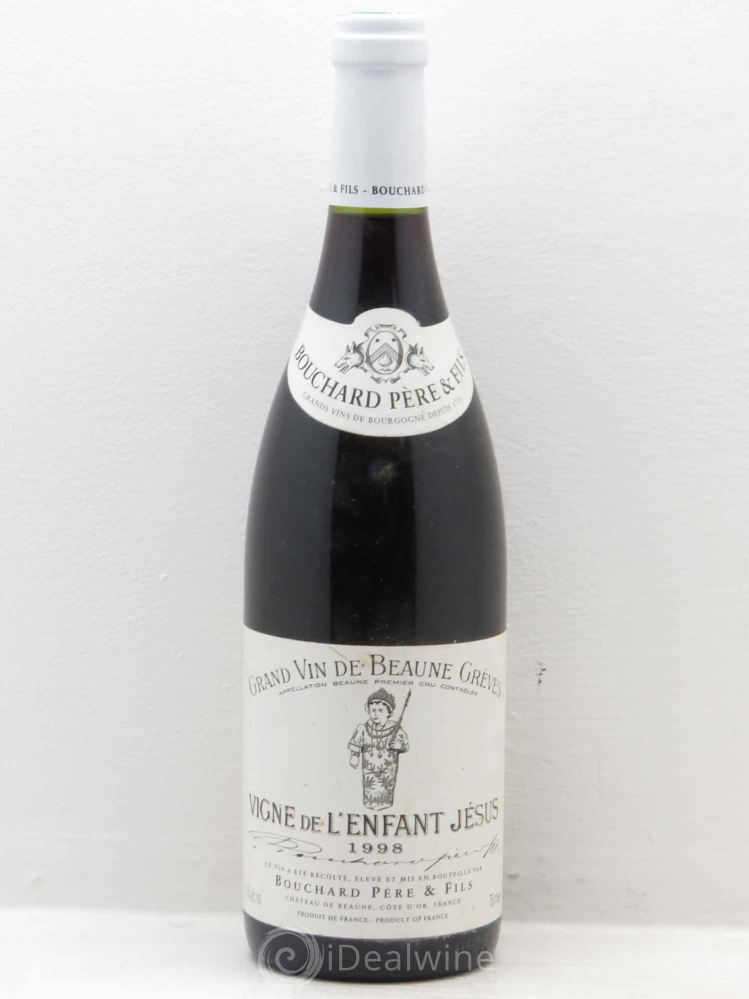 Beaune 1er Cru Grèves - Vigne de l'Enfant Jésus Bouchard Père & Fils (sans prix de réserve) 1998 - Lot de 1 bouteille - 0