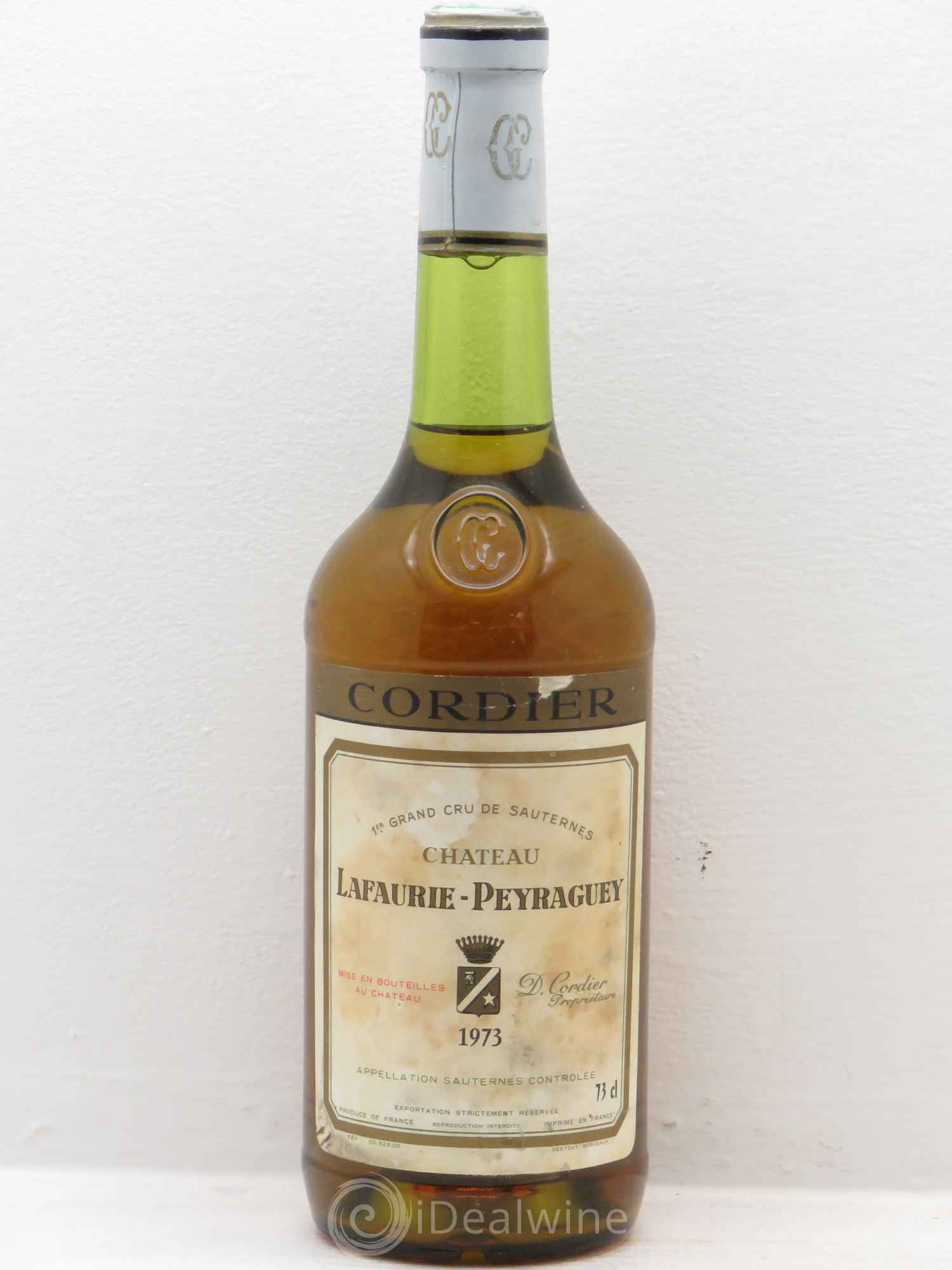 Château Lafaurie-Peyraguey 1er Grand Cru Classé (sans prix de réserve) 1973 - Lot de 1 bouteille - 0