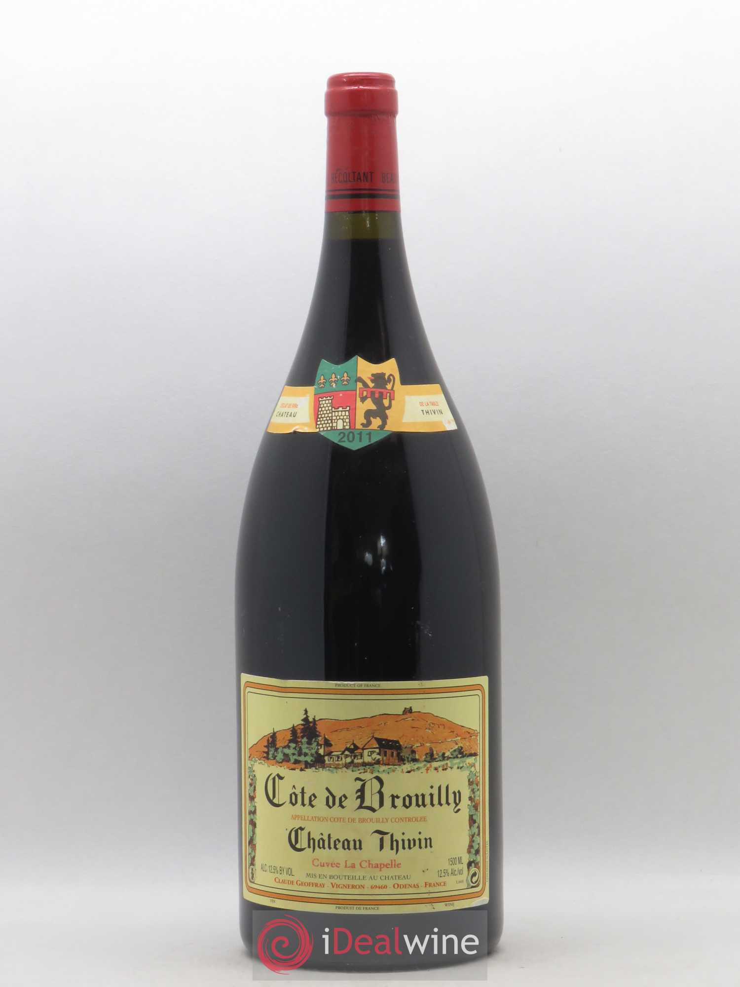 Côte de Brouilly Cuvée La Chapelle Château Thivin 2011 - Lot de 1 magnum - 0