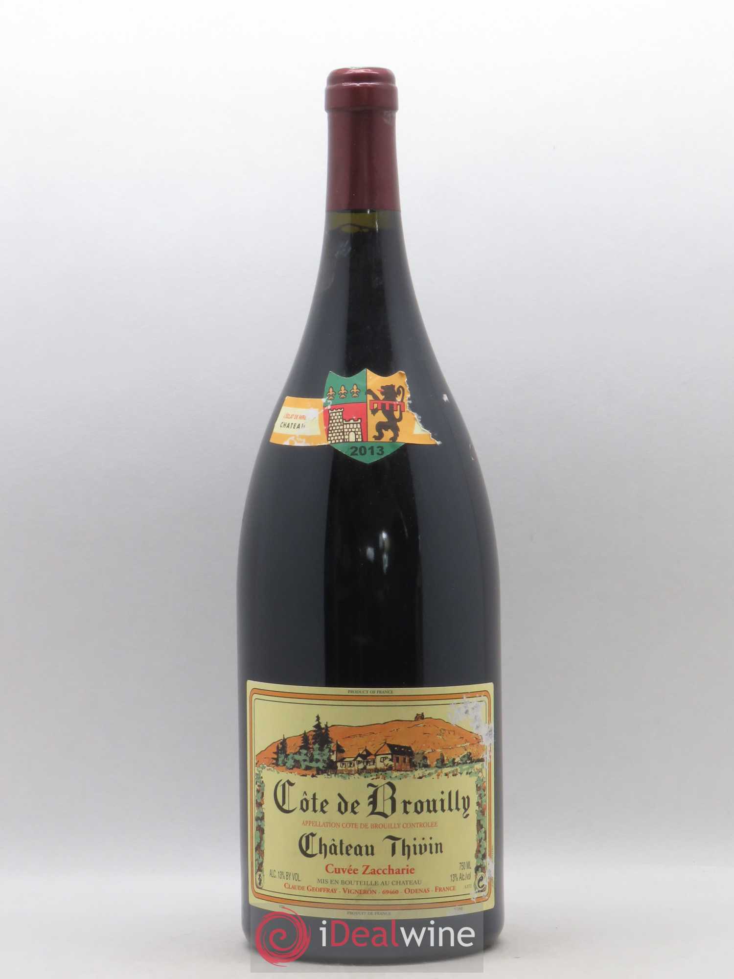 Côte de Brouilly Cuvée Zaccharie Château Thivin 2013 - Lot de 1 magnum - 0