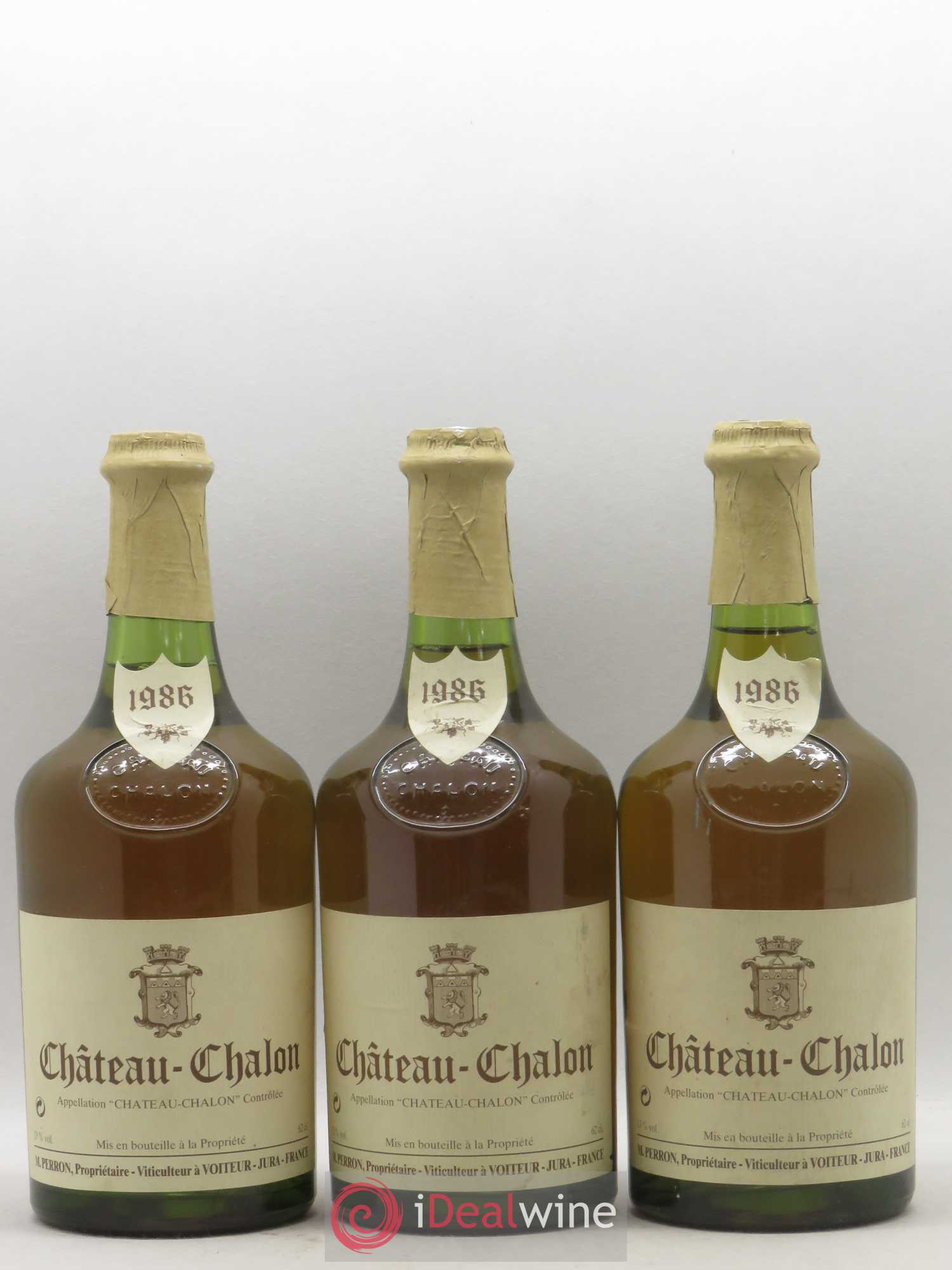 Château-Chalon M. Perron (senza prezzo di riserva) 1986 - Lotto di 3 bottiglie - 0