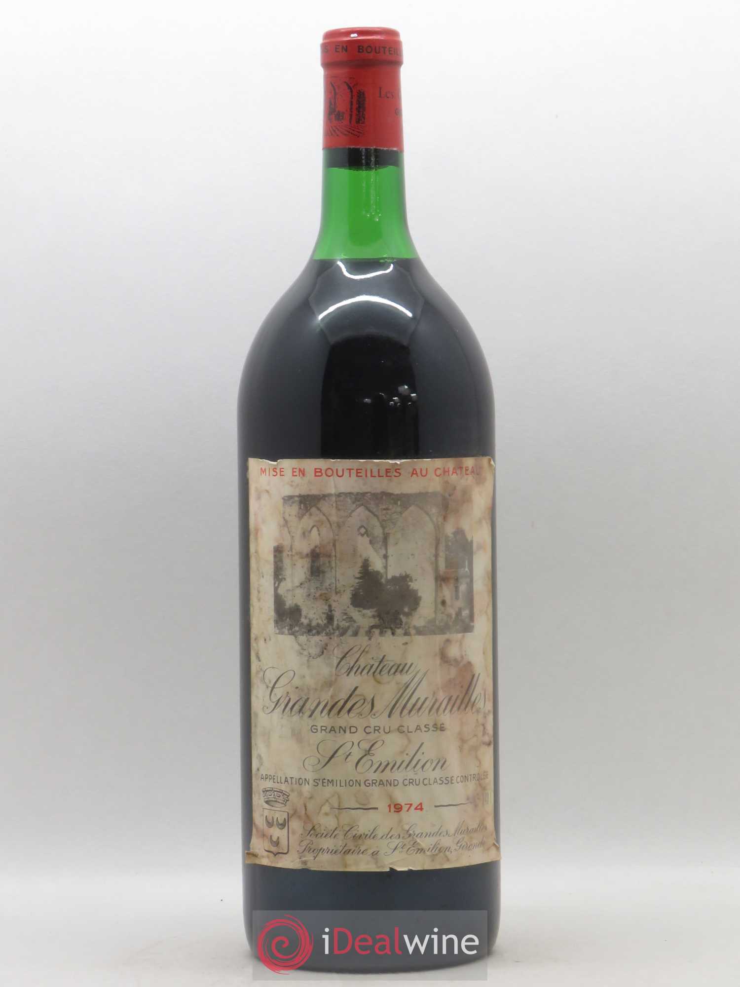Château les Grandes Murailles Grand Cru Classé 1974 - Lot de 1 magnum - 0