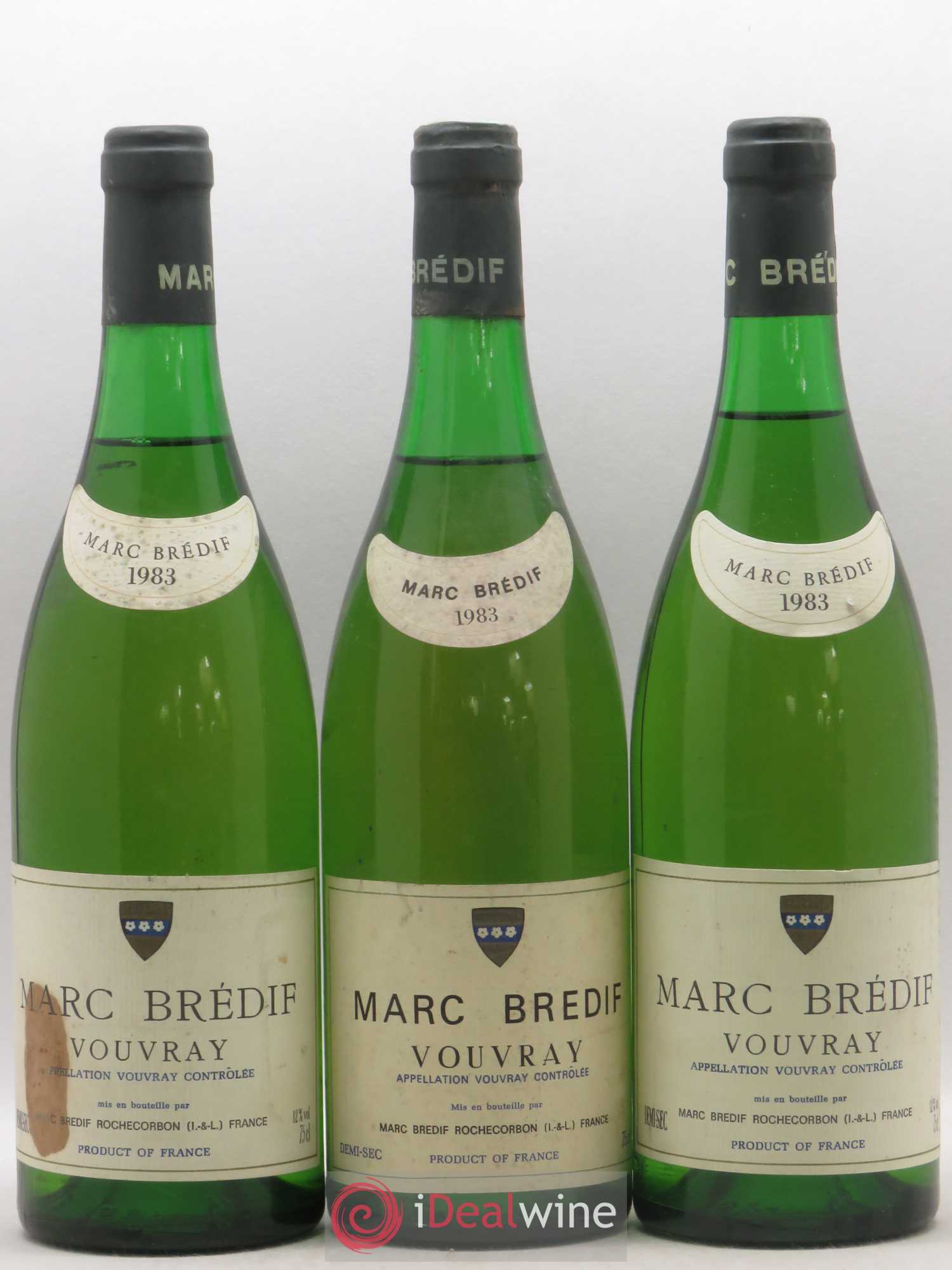 Vouvray Marc Bredif 1983 - Lotto di 3 bottiglie - 0