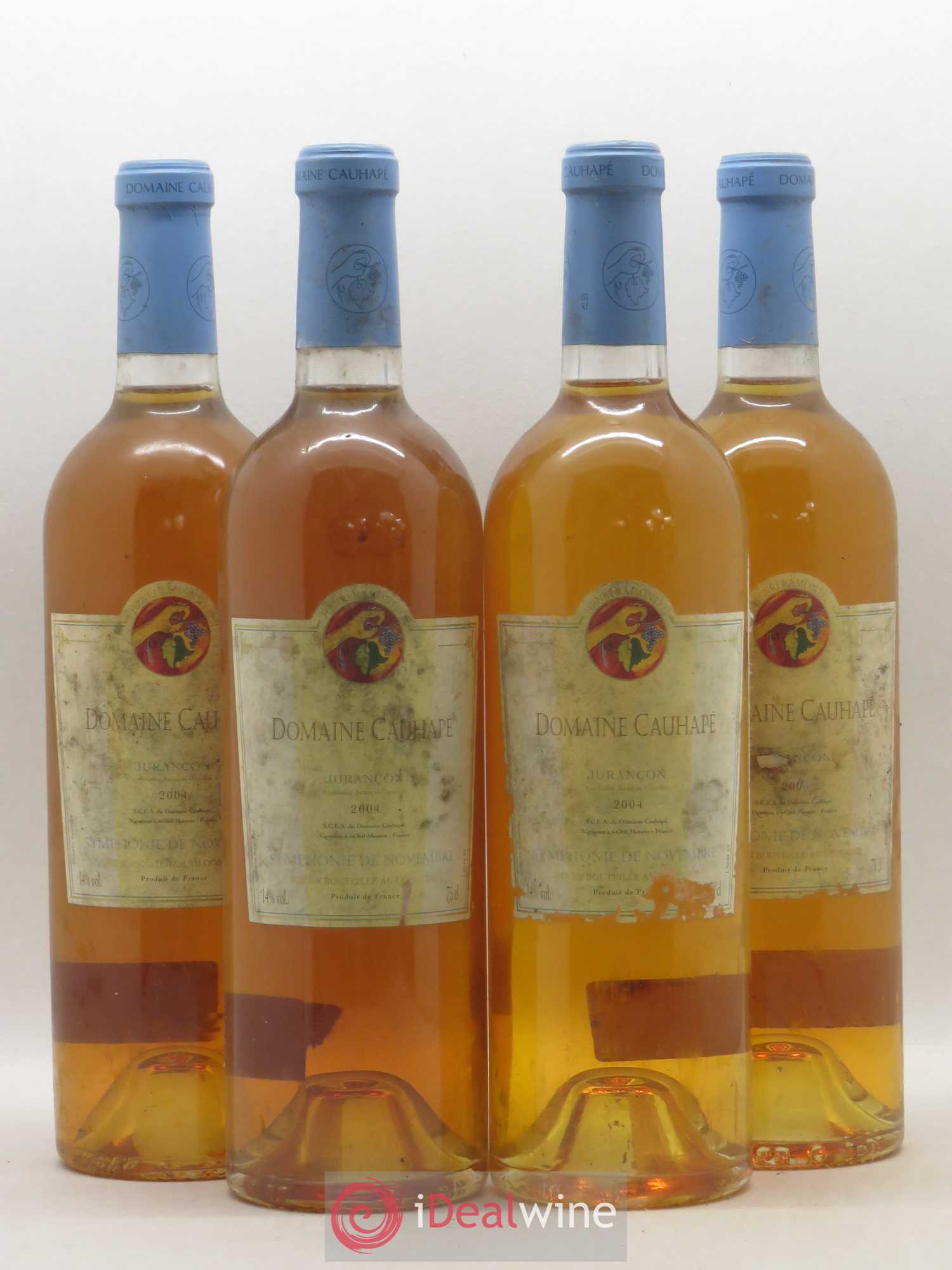 Jurançon Symphonie de novembre Cauhapé (senza prezzo di riserva) 2004 - Lotto di 4 bottiglie - 0
