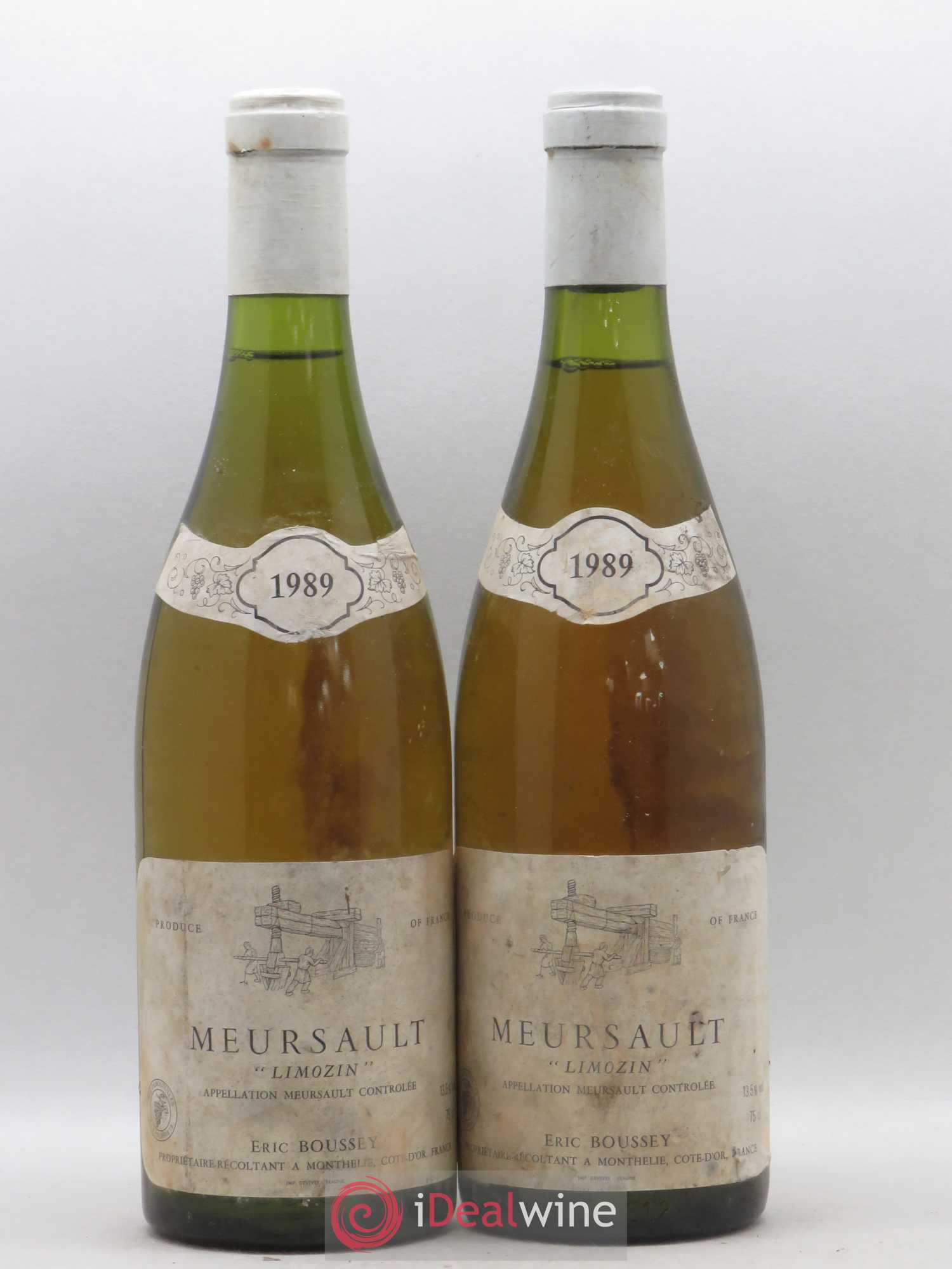 Meursault Limozin Eric Boussey 1989 - Posten von 2 Flaschen - 0