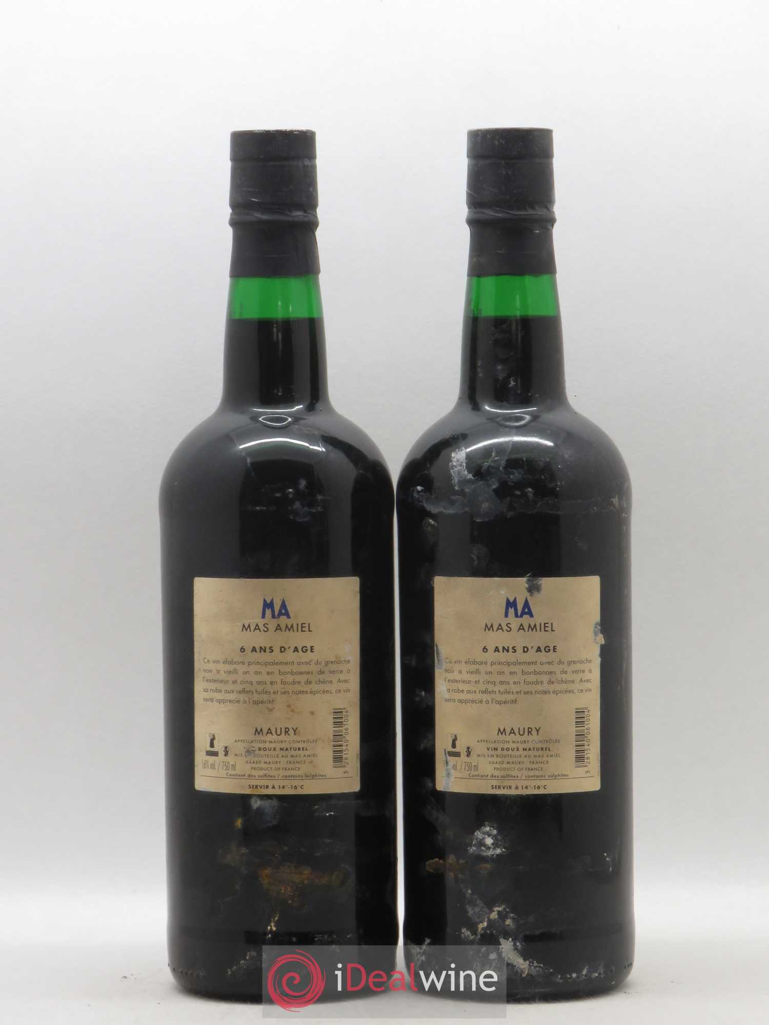 Maury Mas Amiel 6 ans d'age - Lot of 2 bottles - 1